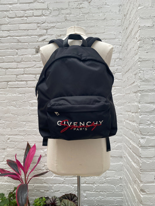Givenchy Black Nylon Backpack