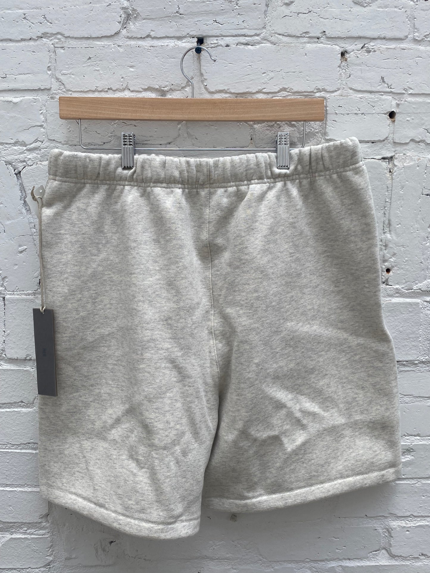Essentials Light Oatmeal Shorts, L
