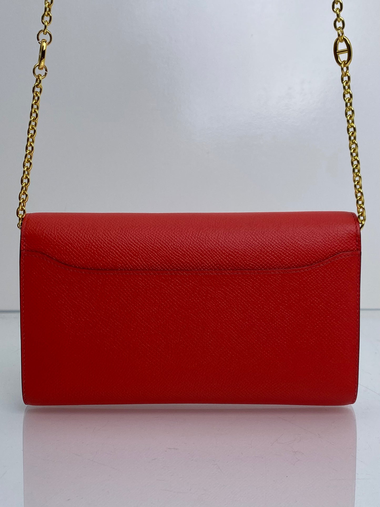Hermes Constance Long Wallet Epsom Rose Texas GHW
