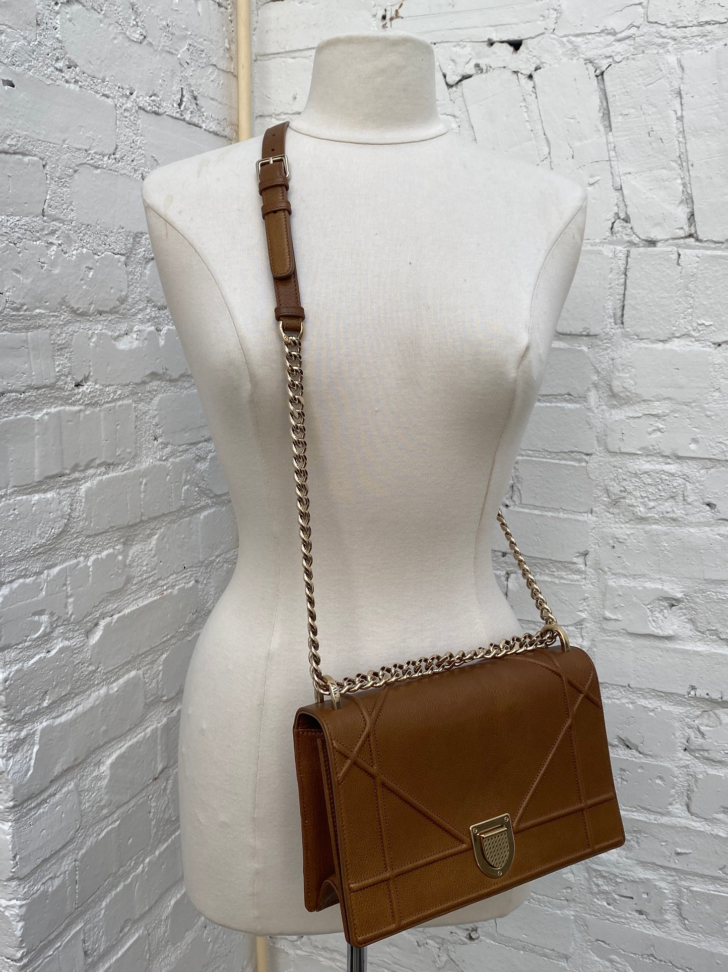 Dior Bronze Diorama Medium Bag