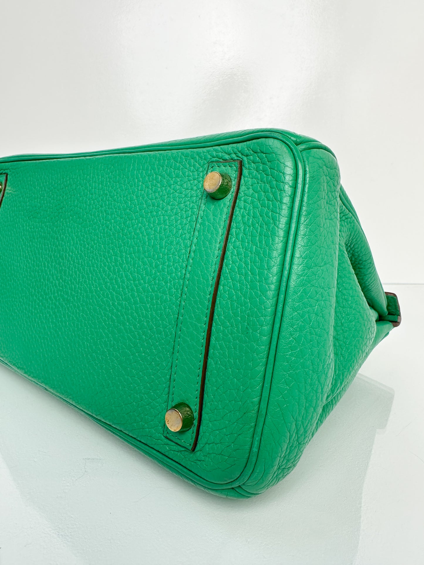 Hermes Birkin 30 Menthe Clemence GHW #P