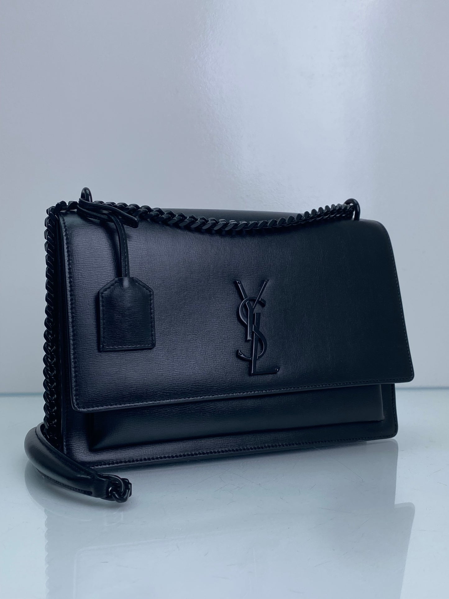 Saint Laurent Black Sunset Crossbody Bag BHW