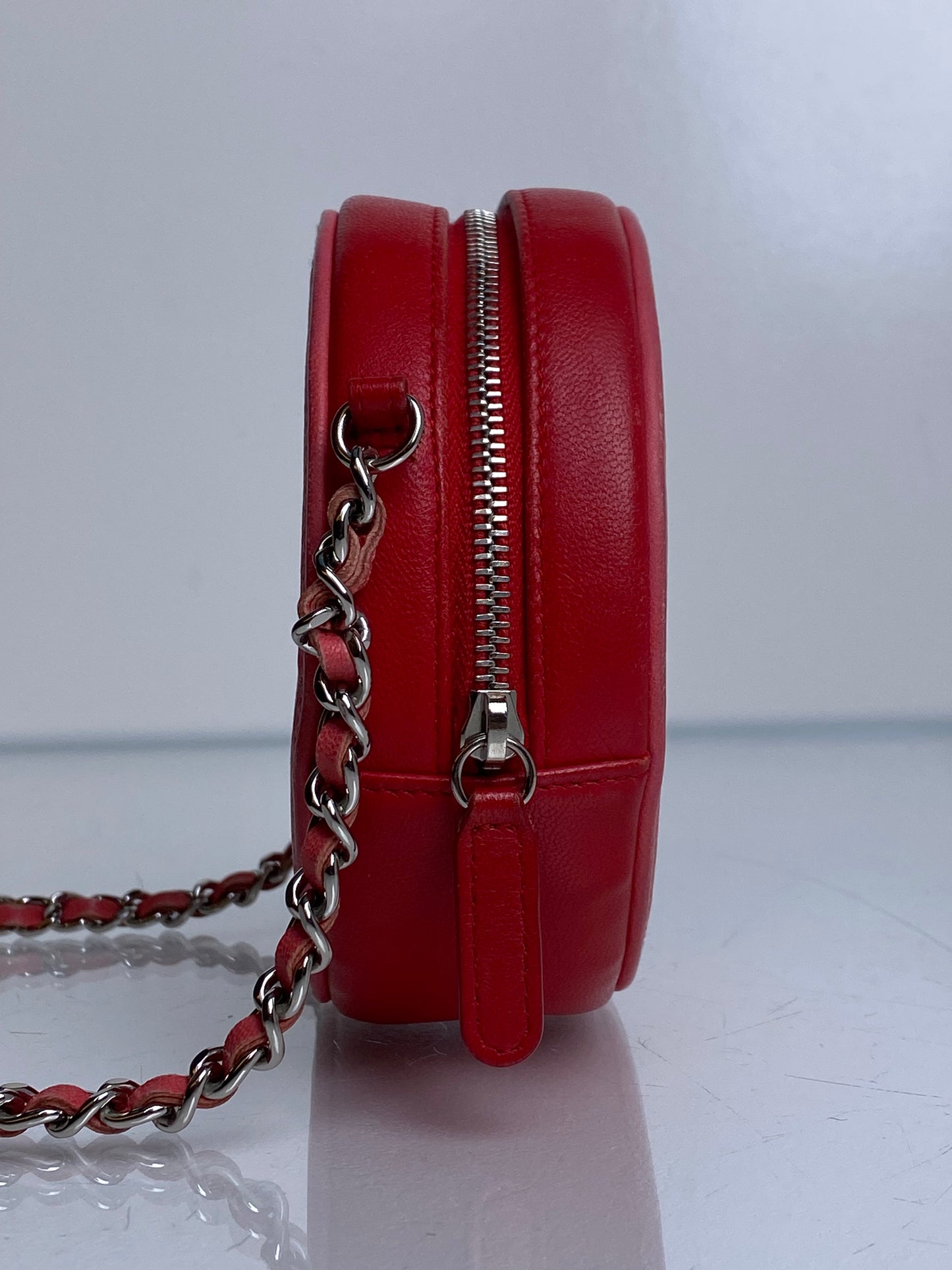 Chanel Pink & Red Crossbody Coin Bag SHW