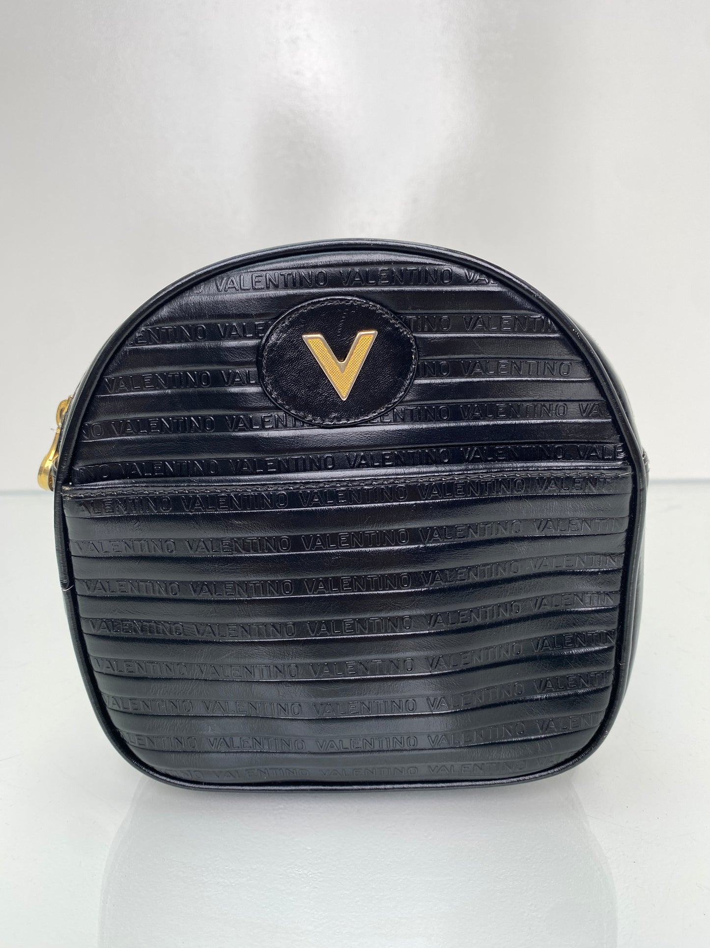 Mario Valentino Vintage Black Crossbody Bag GHW