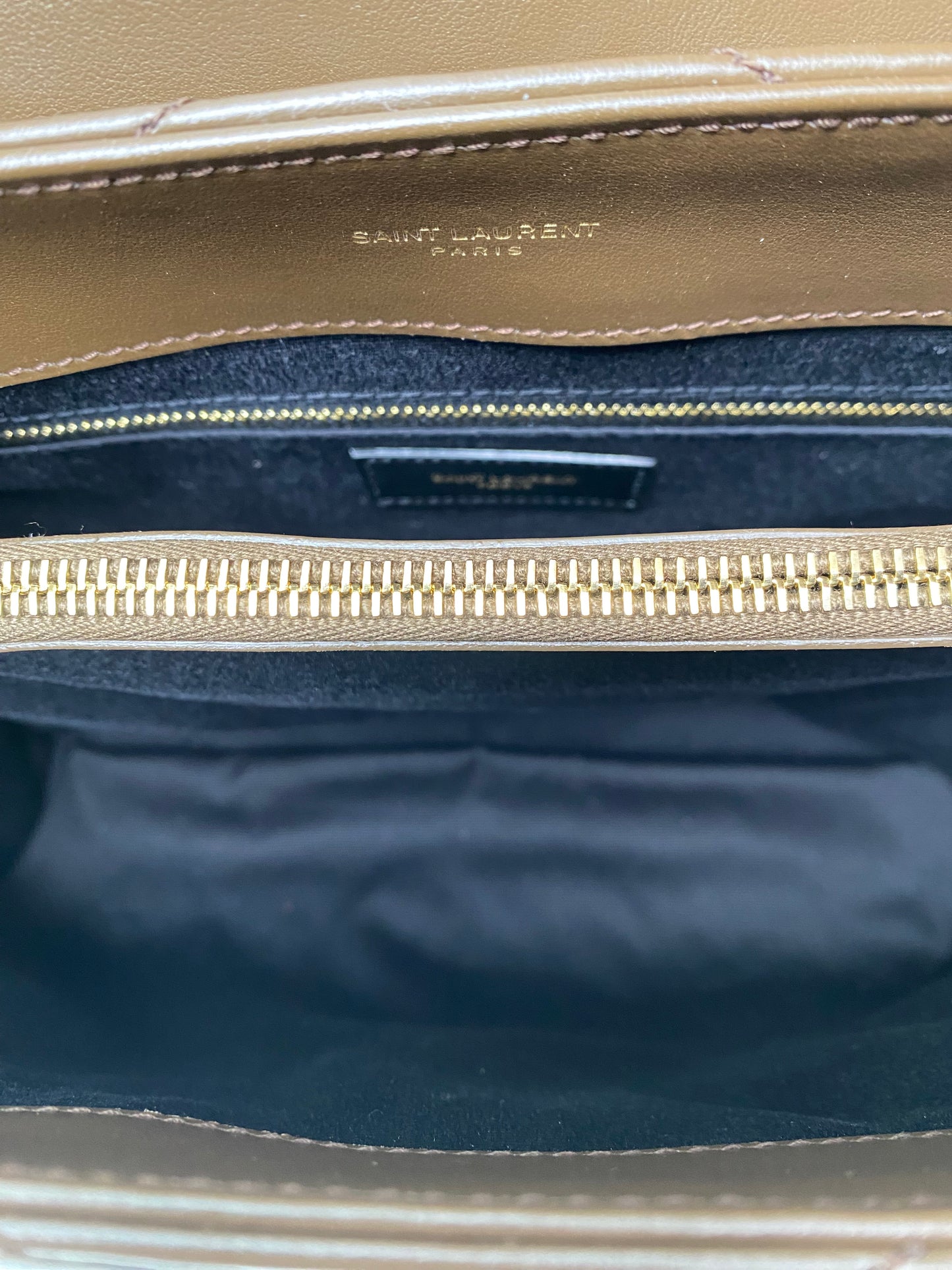 Saint Laurent Loulou Brown Matelasse Bag GHW