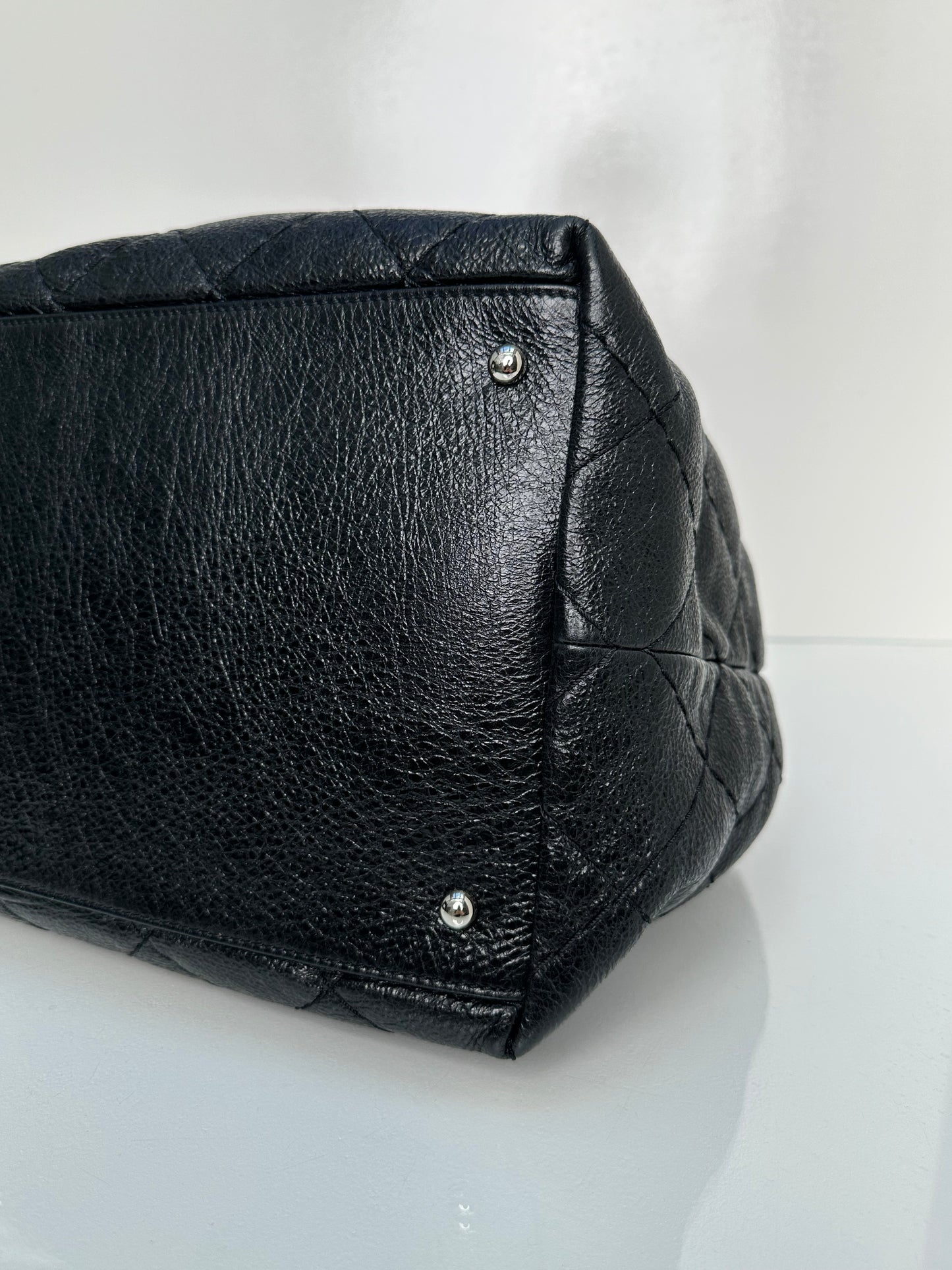 Chanel Black On The Road Calfskin Drawstring Tote SHW #14