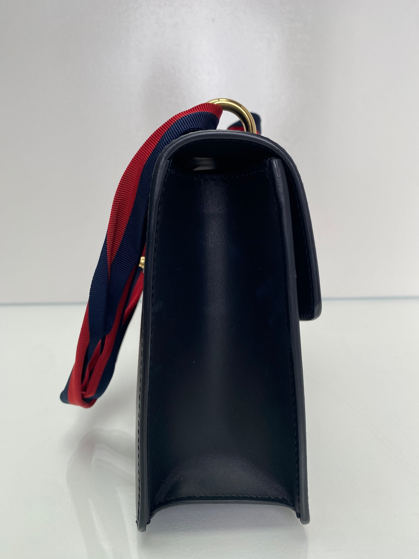 Gucci Black Webstripe Sylvie Bag GHW