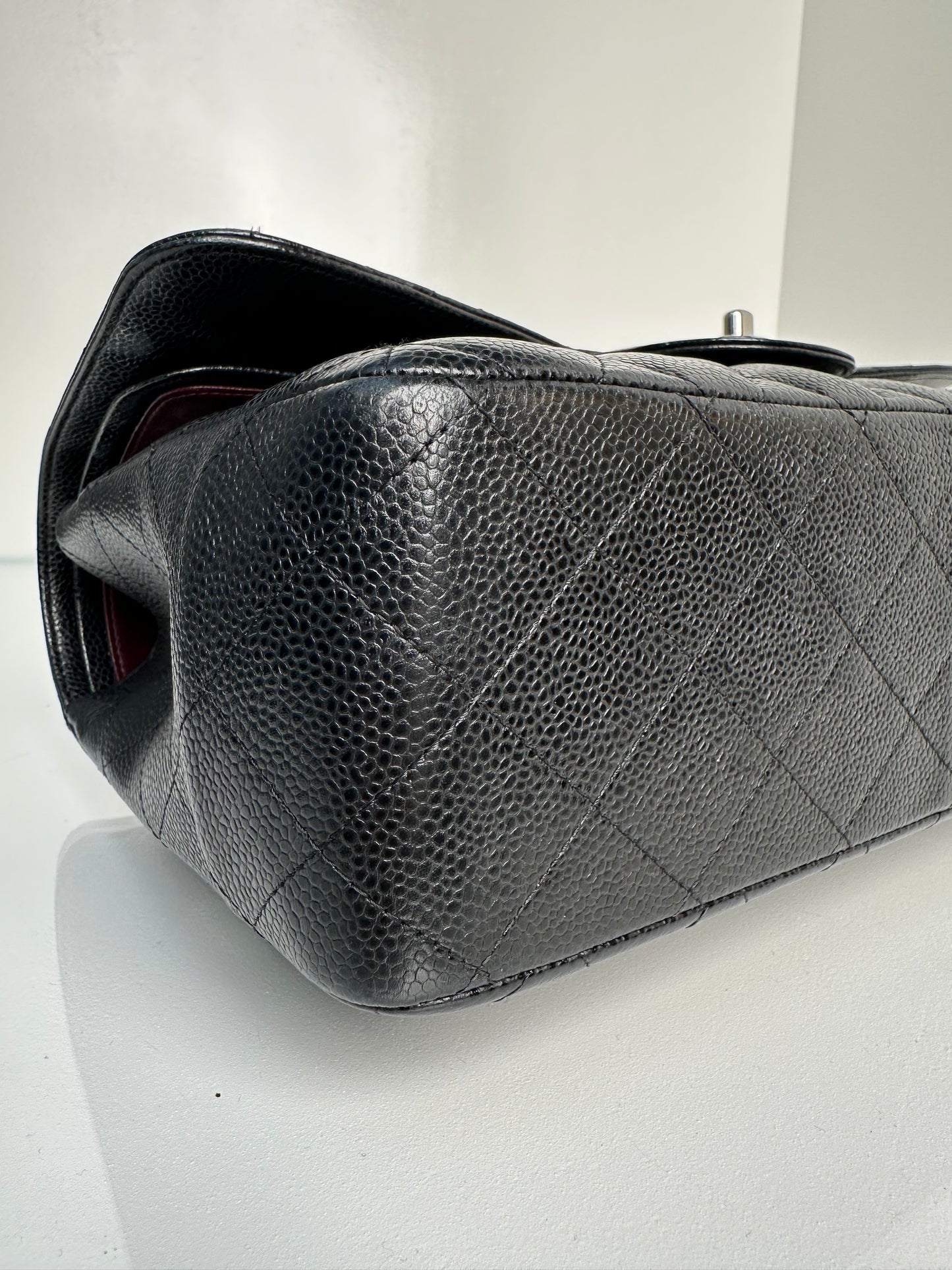 Chanel Jumbo Double Flap Black Caviar SHW
