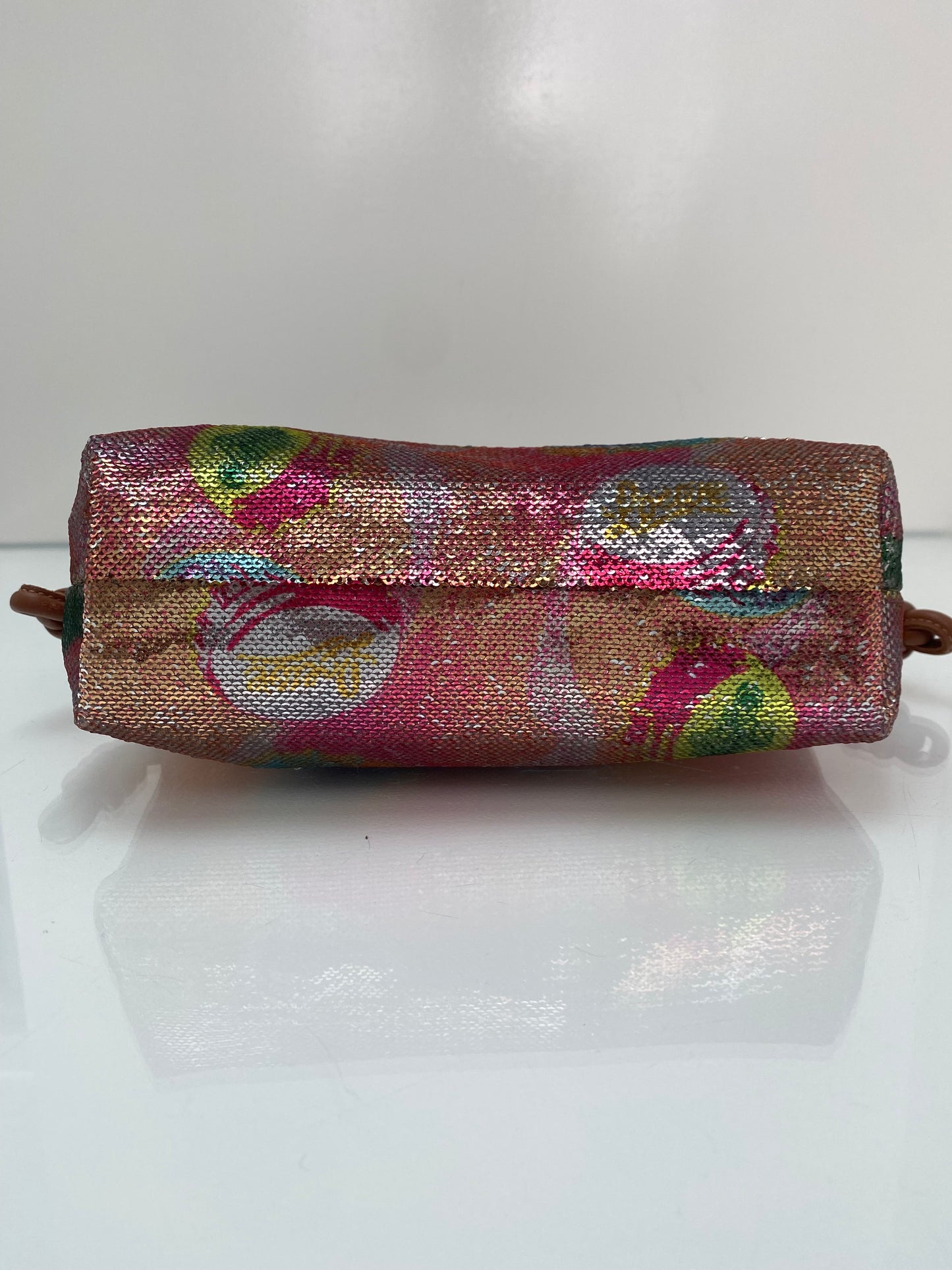 Loewe Paula’s Ibiza Sequin Bottle Cap Flamenco Convertible Clutch