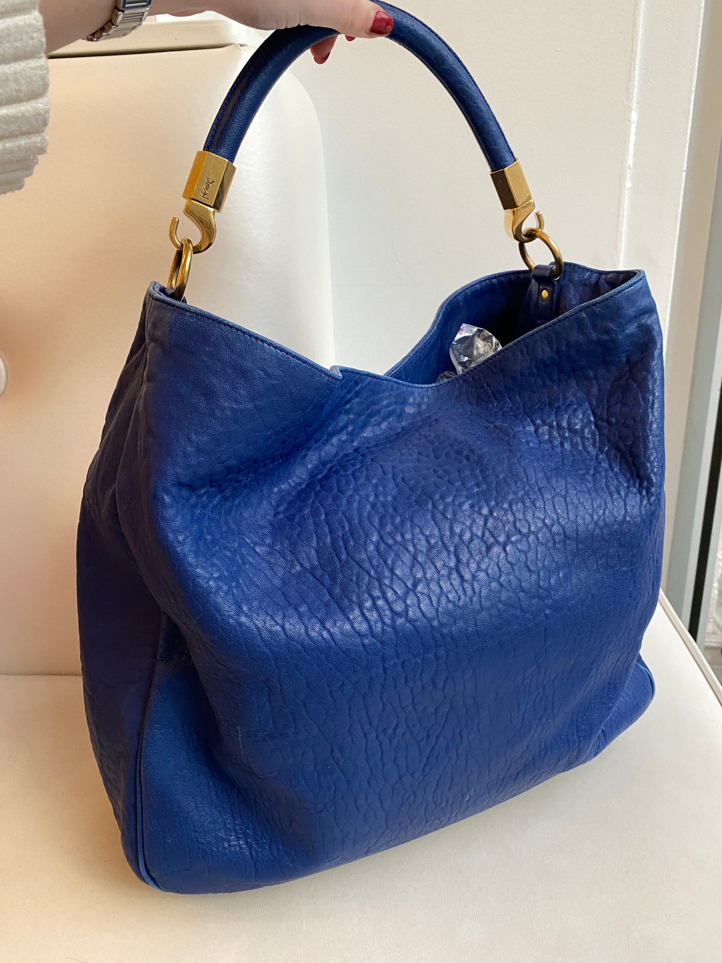 Saint Laurent Blue Shoulder Bag