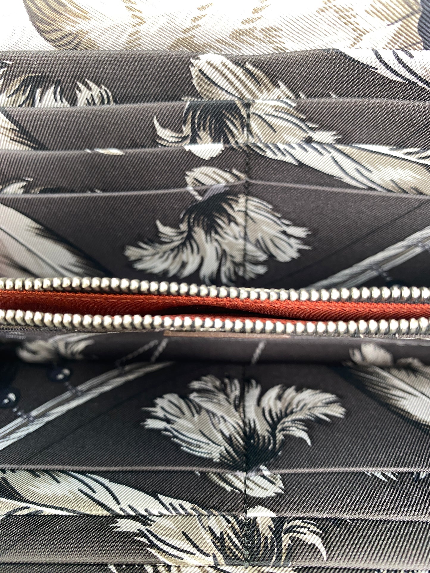 Hermes Azap Silk Etain Epsom Zip around Long wallet PHW