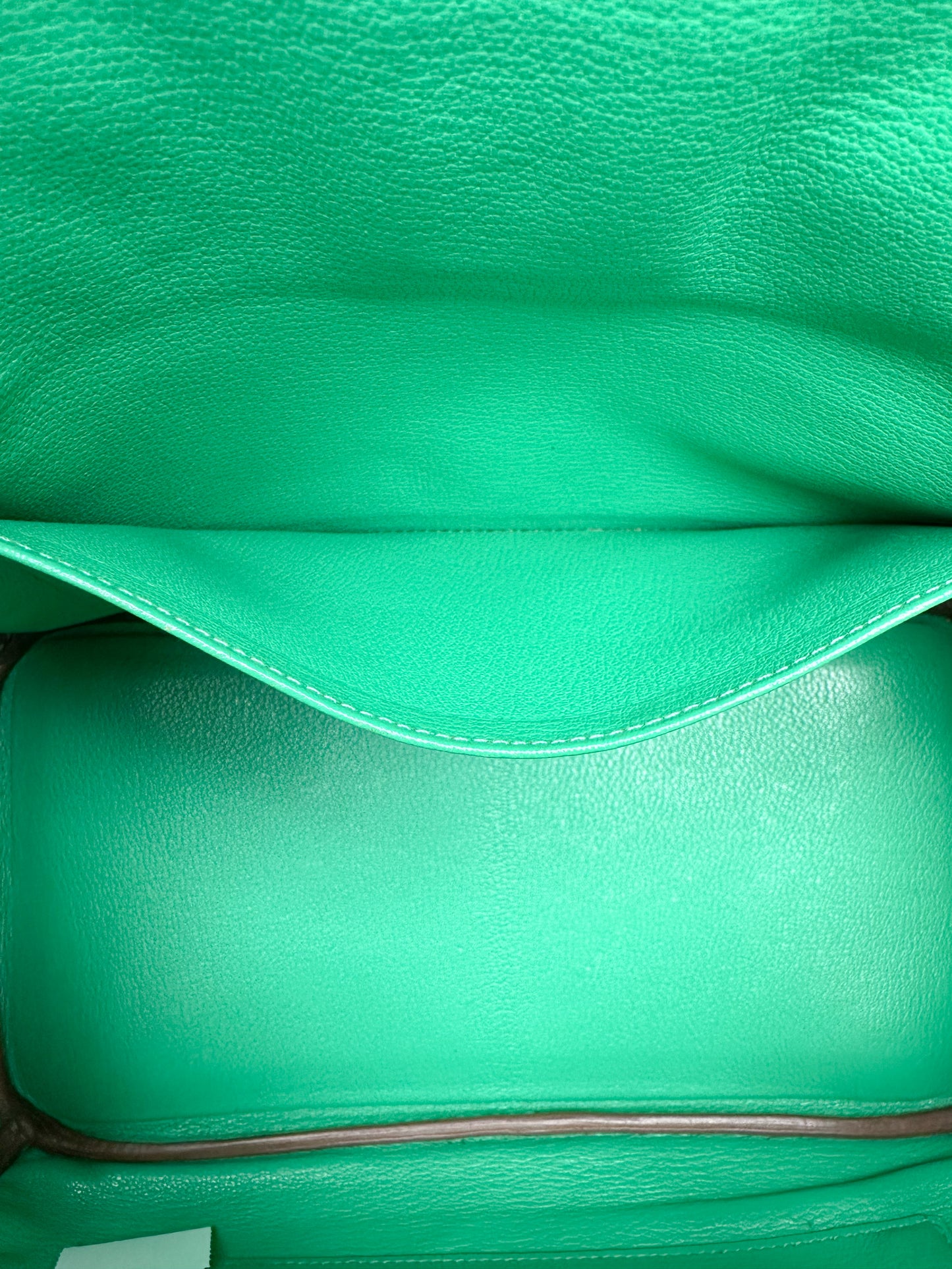 Hermes Birkin 30 Menthe Clemence GHW #P
