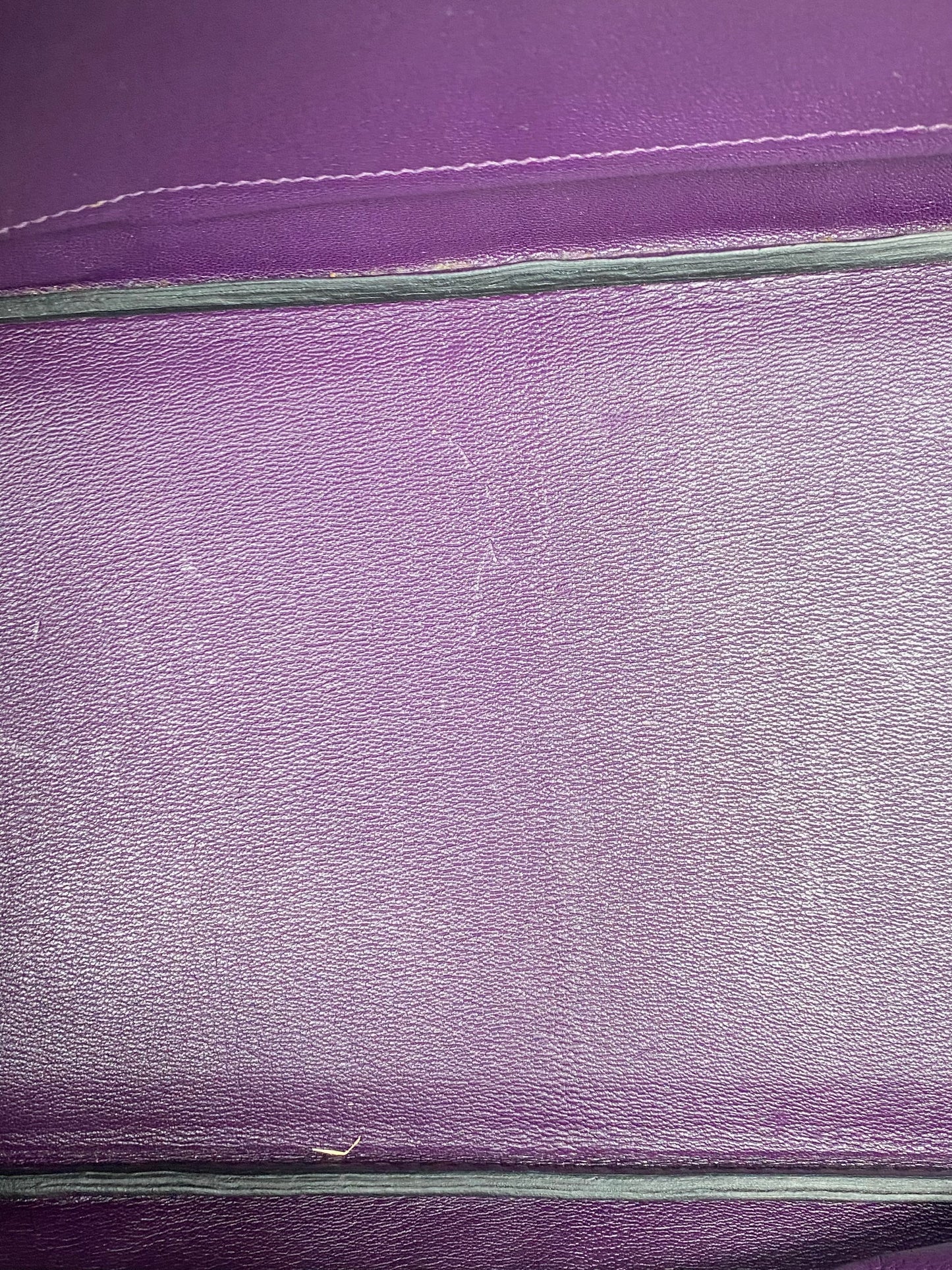 Hermes Birkin 35 Amethyst Shiny Porosus GHW #O