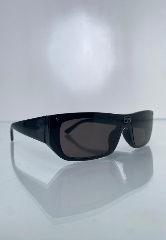 Balenciaga Black BB Sunglasses.