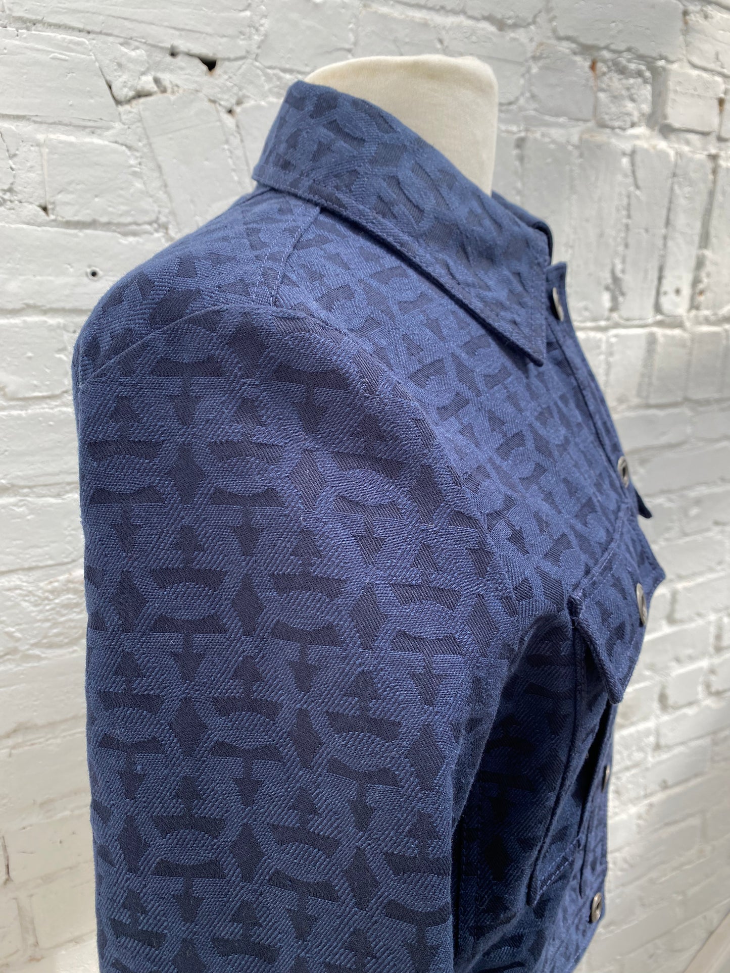 Salvatore Ferragamo Logo Denim Jacket, 42