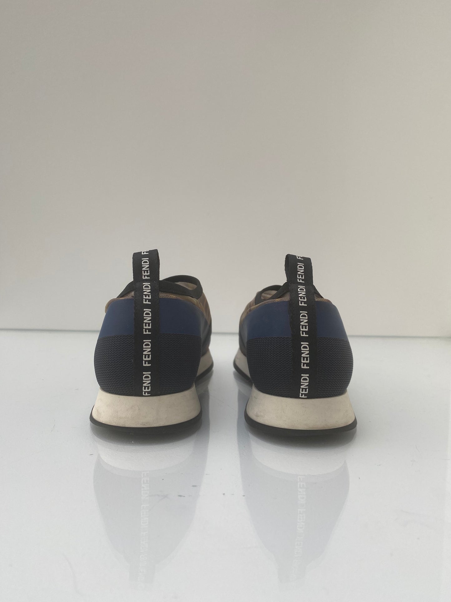 Fendi Mesh Slip On Sneakers, 36