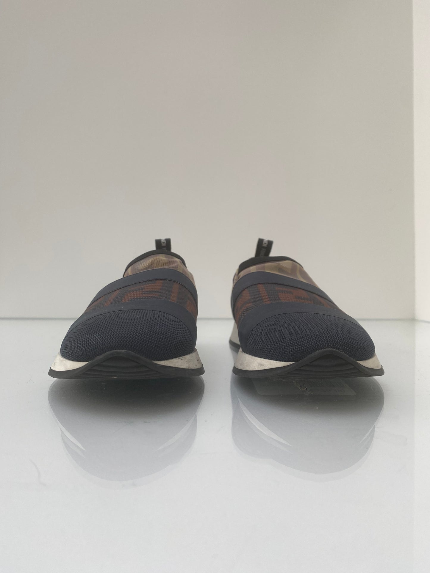 Fendi Mesh Slip On Sneakers, 36