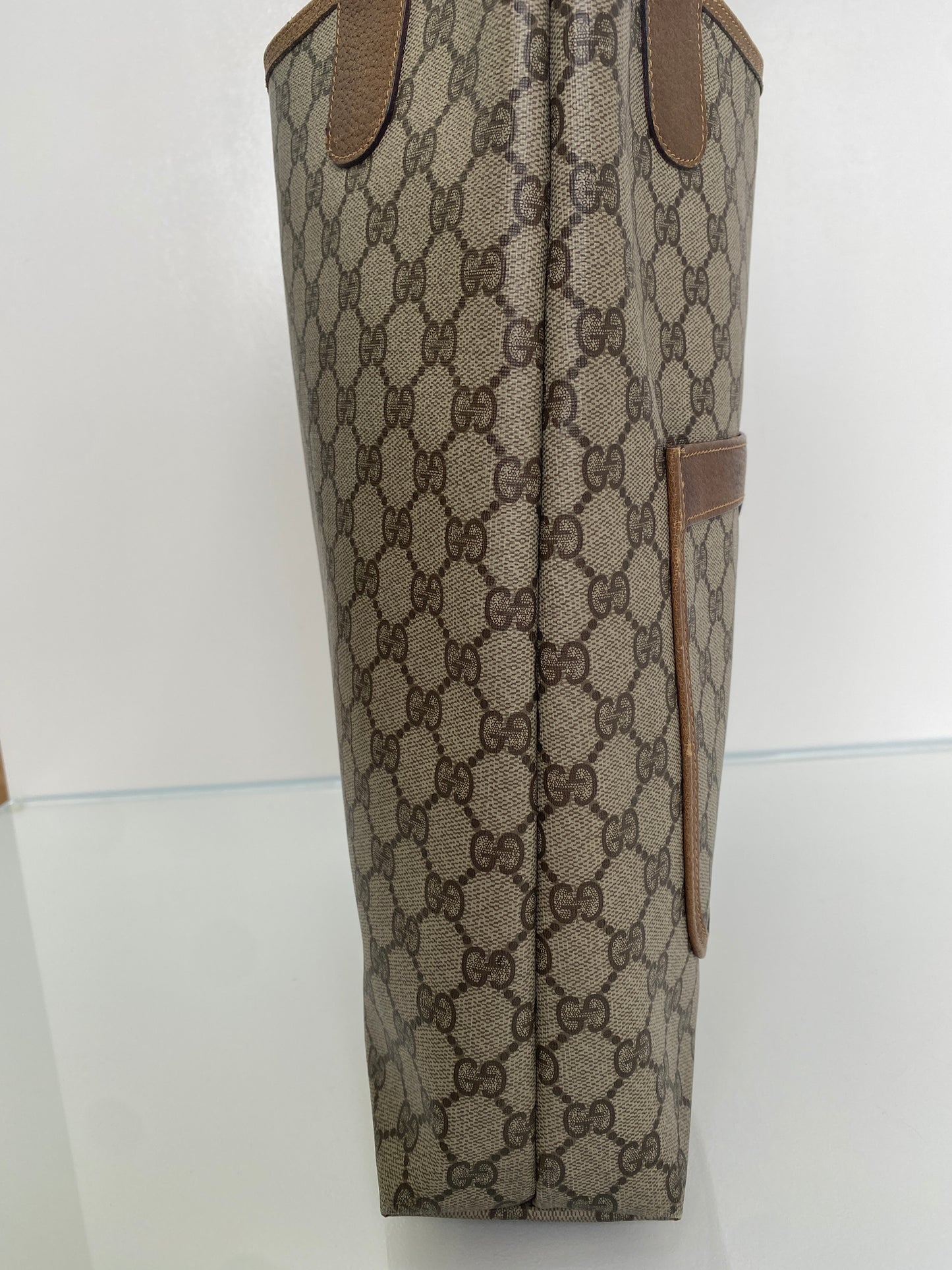 Gucci Web Stripe Strap GG Supreme Tote