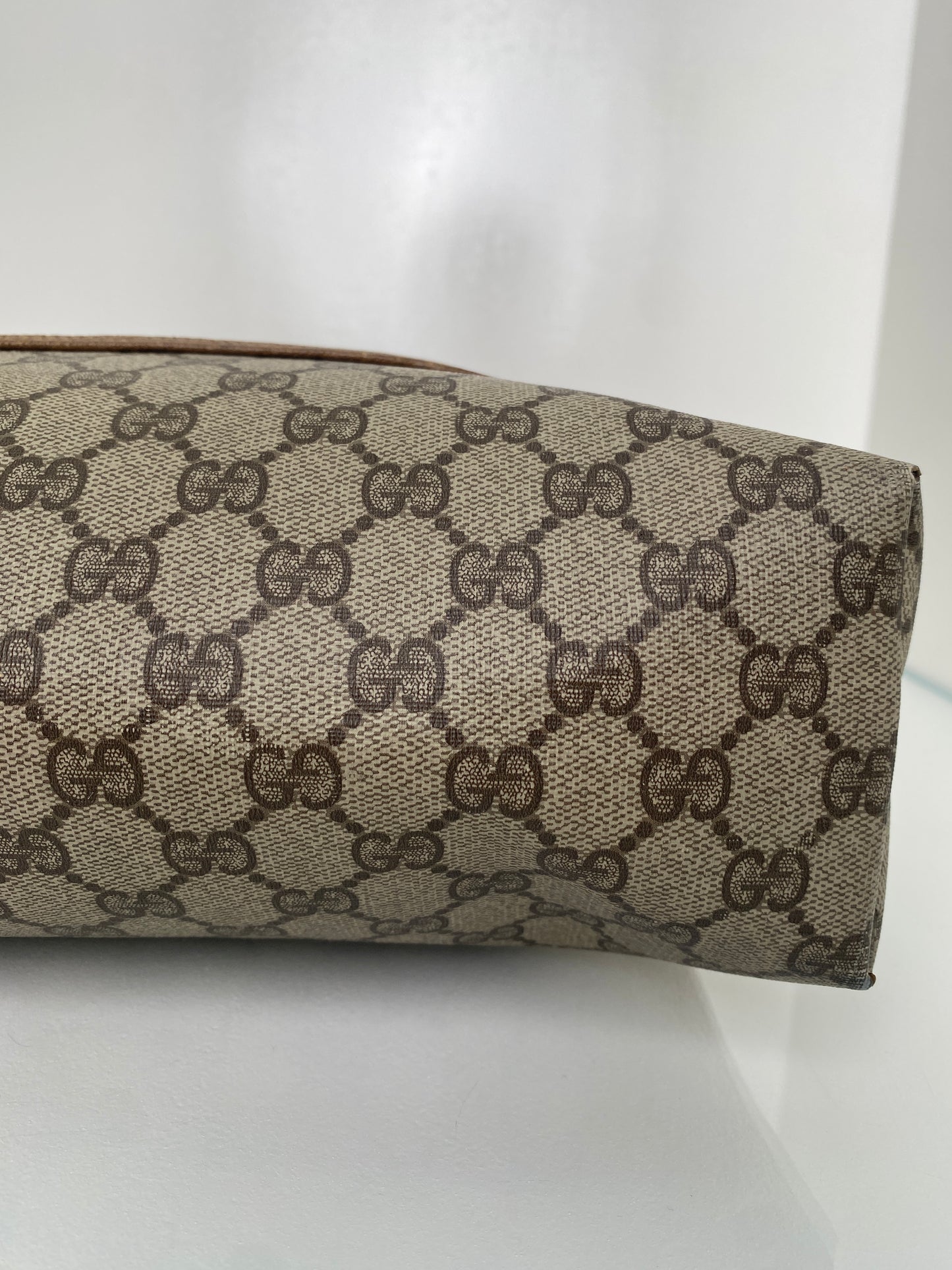 Gucci Web Stripe Strap GG Supreme Tote
