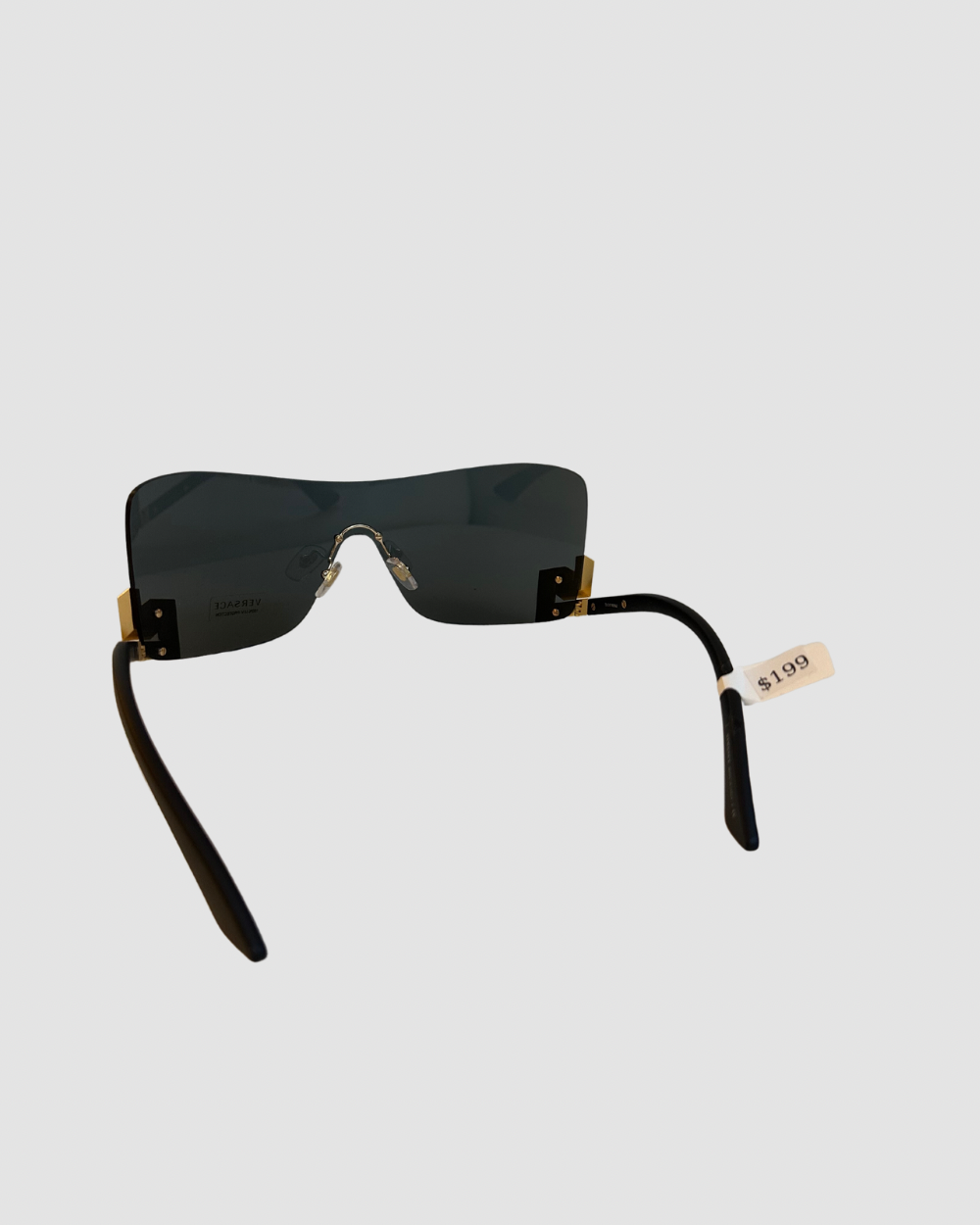 Versace Black Oversized Sunglasses