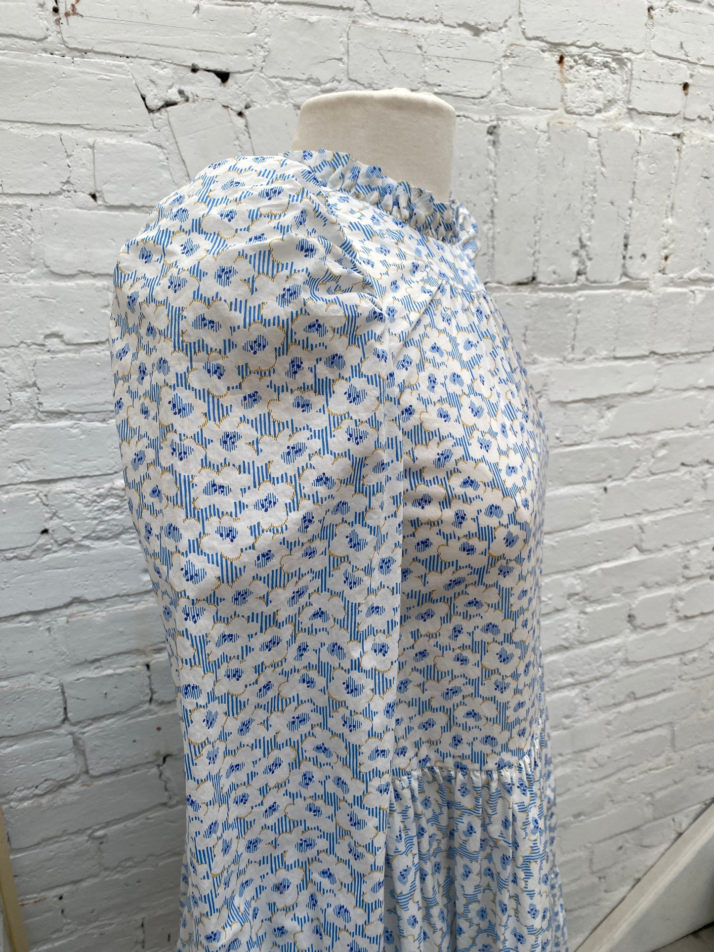 Tish Cox Blue Floral Dress, XS