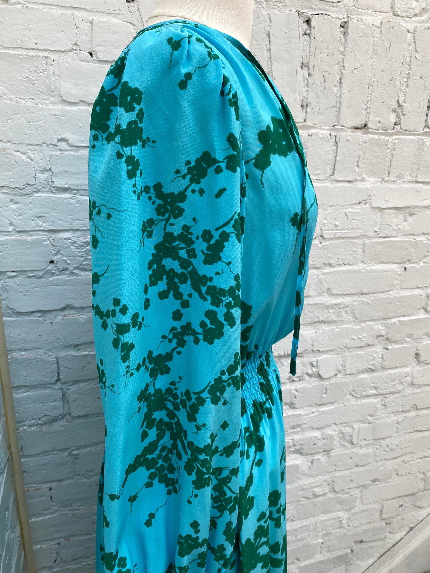 Tucker Green/Blue Silk Dress, S