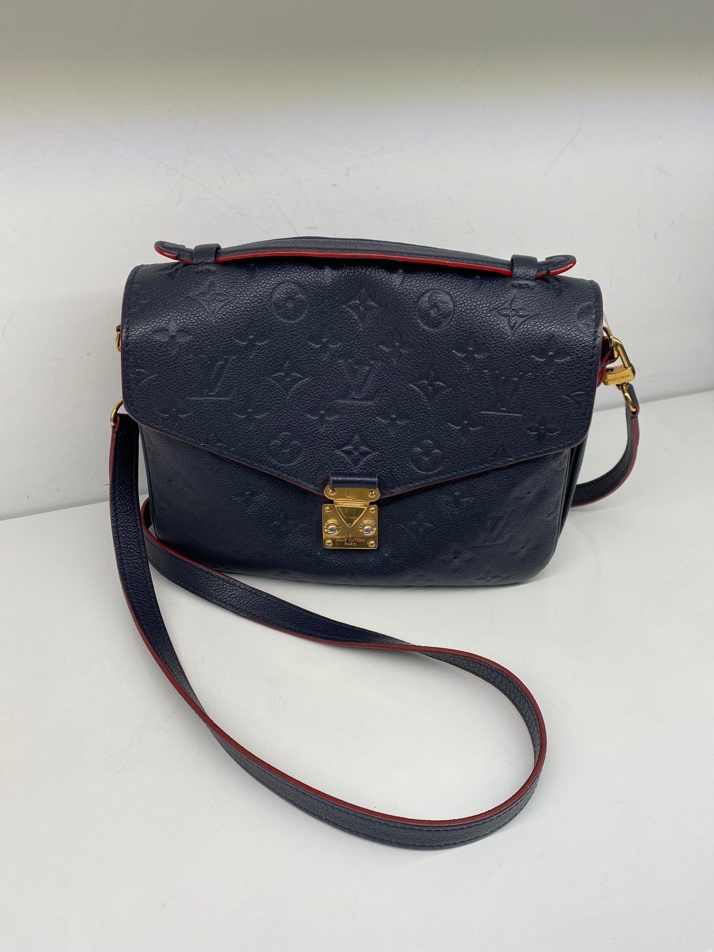 Louis Vuitton Pochette Metis Empriente Navy/Red