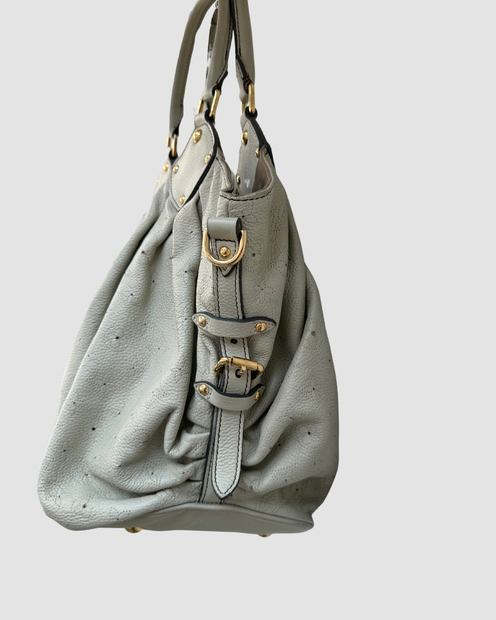 Louis Vuitton Cream Mahina Hobo Tote