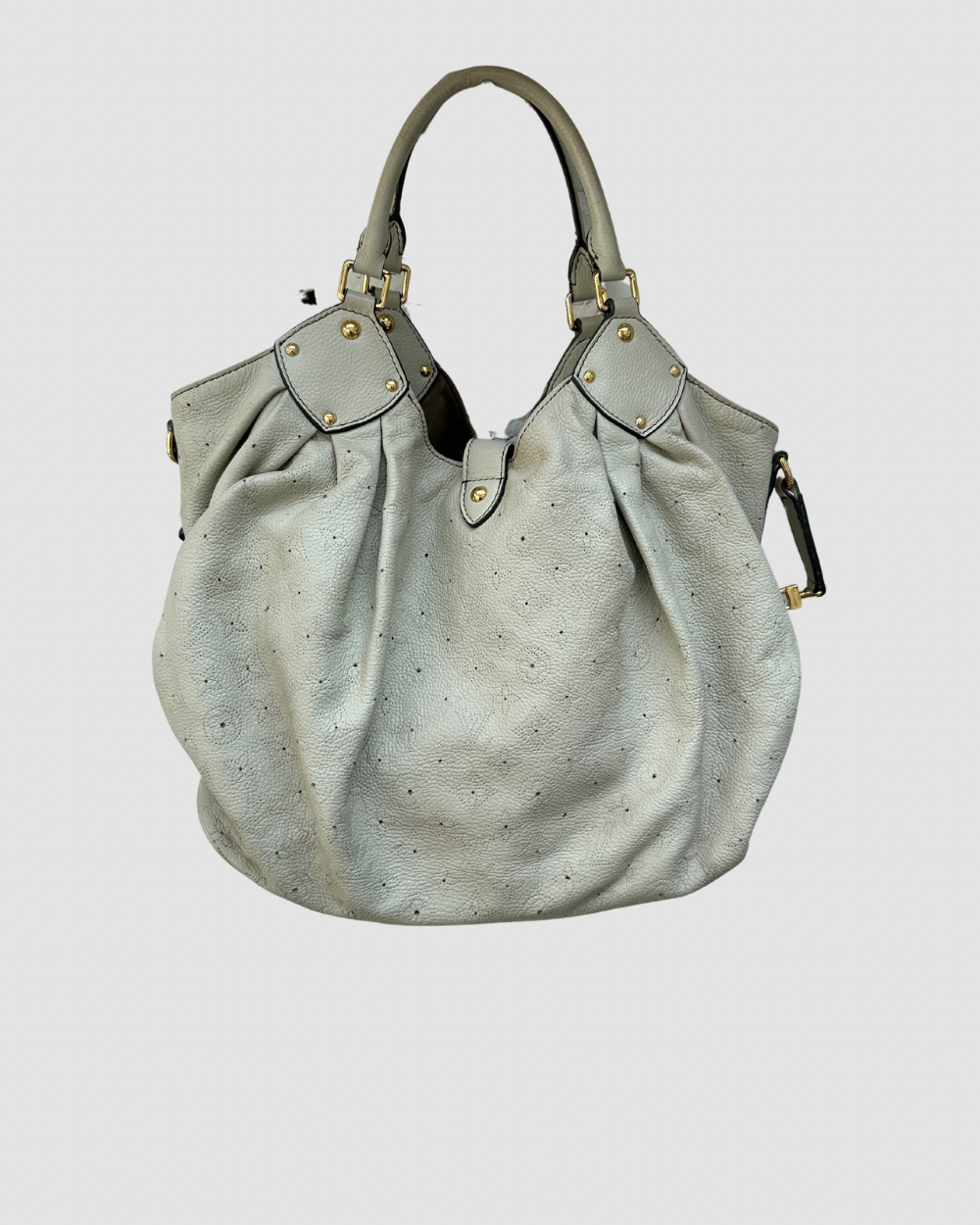 Louis Vuitton Cream Mahina Hobo Tote