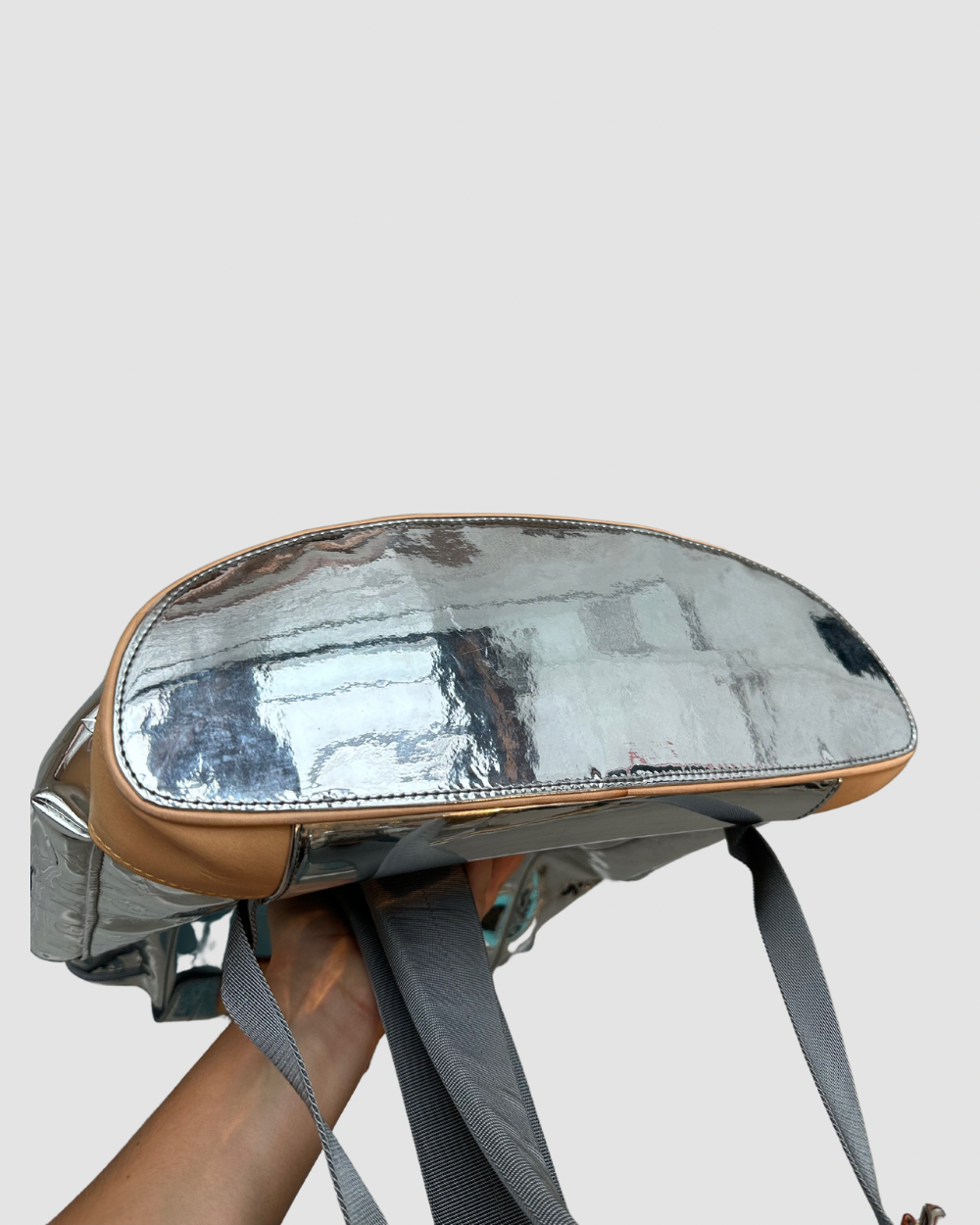 Louis Vuitton Silver Mirrored Backpack