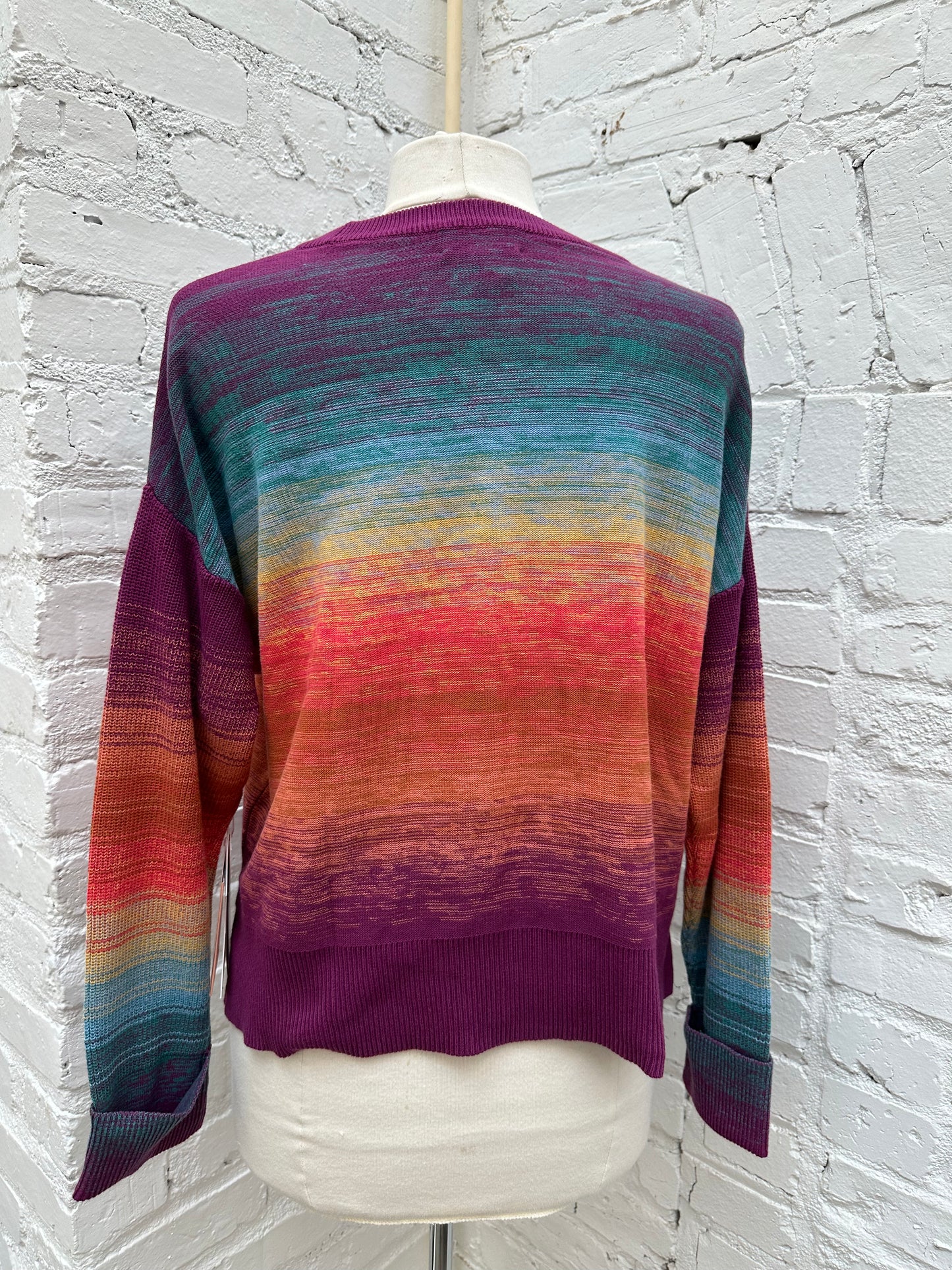 Alivia Marybeth Sweater "Colors" Embroidery, L