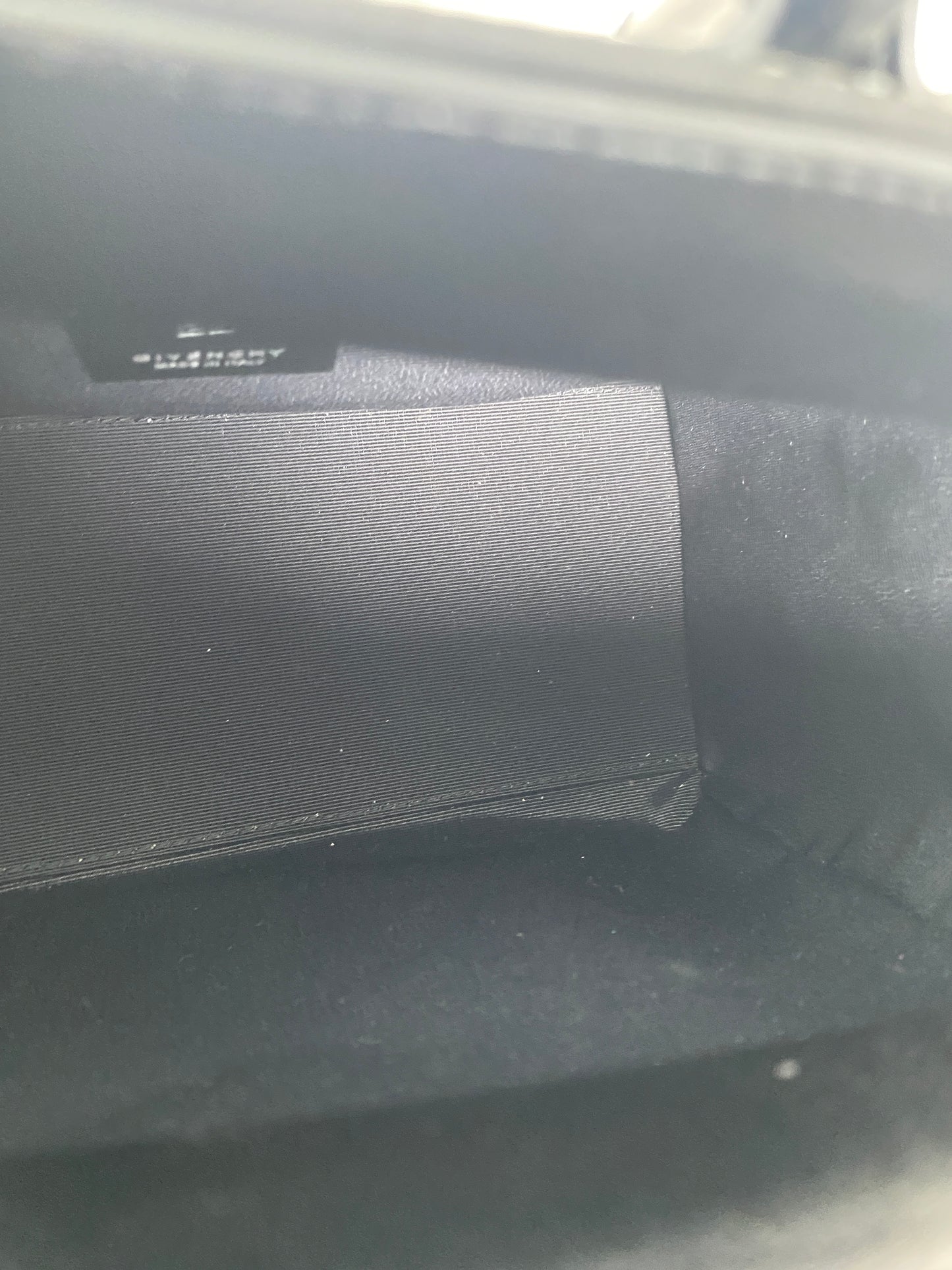 Givenchy Mini Antigona Lock Black Satin and Strass Crossbody Bag