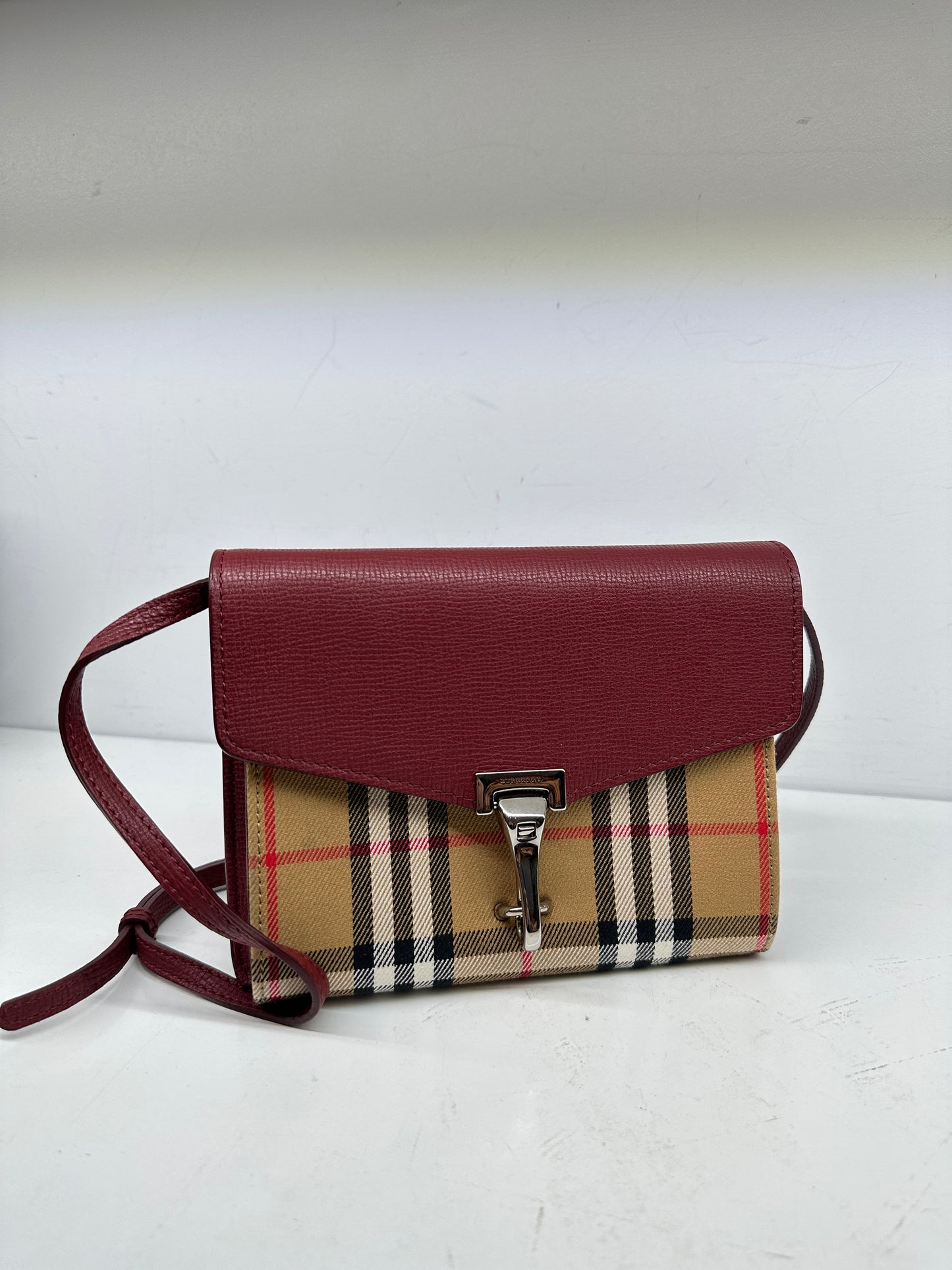 Burberry Red Tartan Crossbody