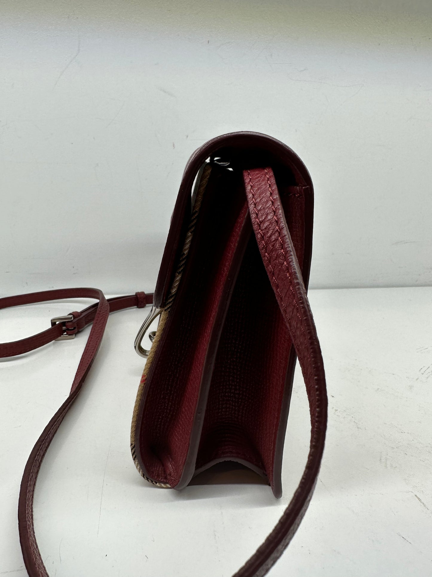 Burberry Red Tartan Crossbody