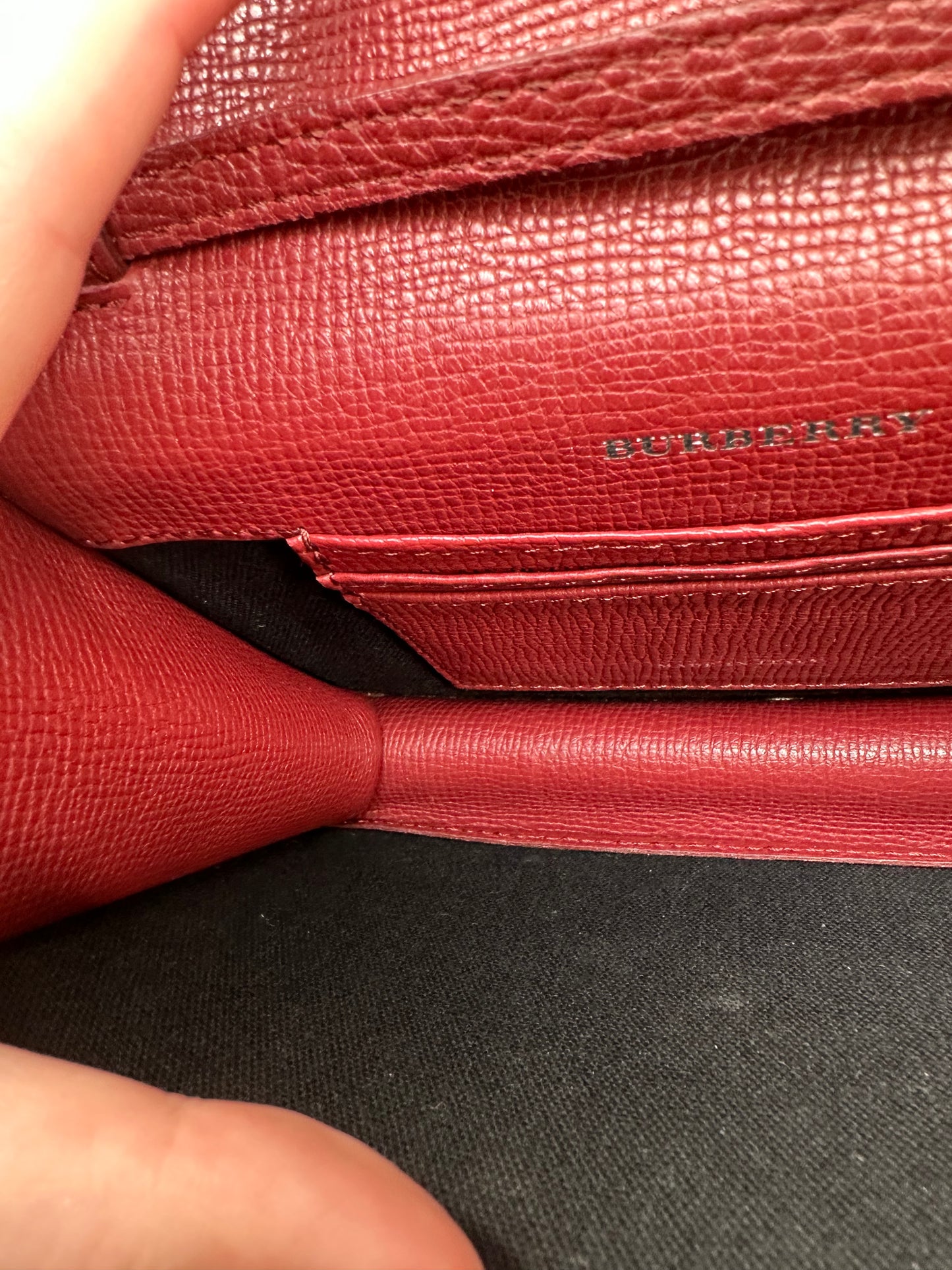 Burberry Red Tartan Crossbody