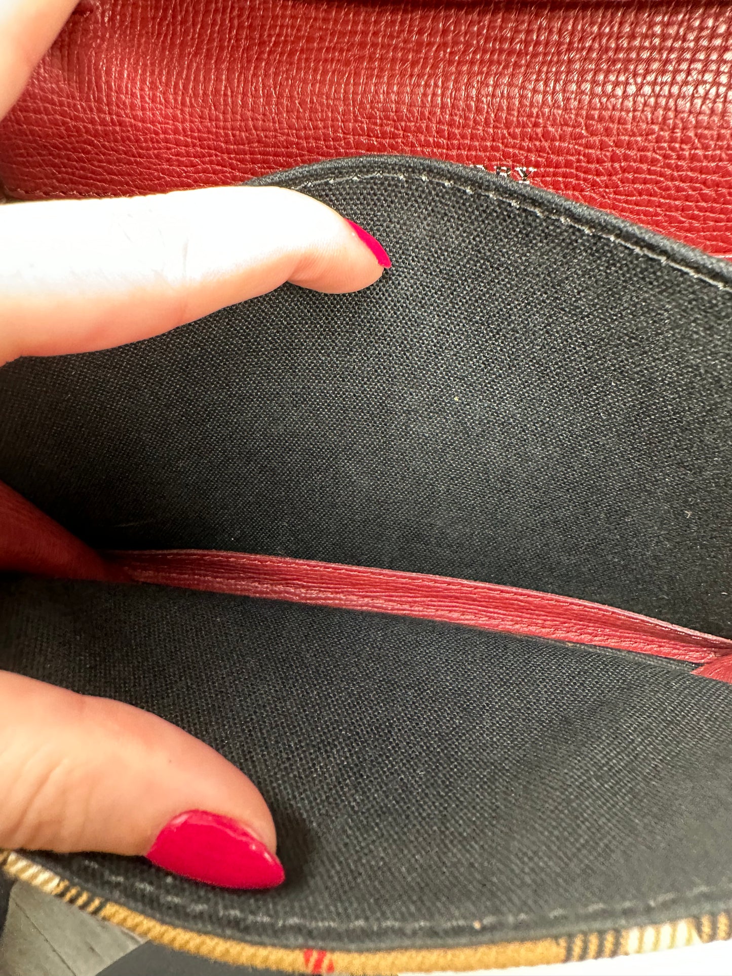 Burberry Red Tartan Crossbody