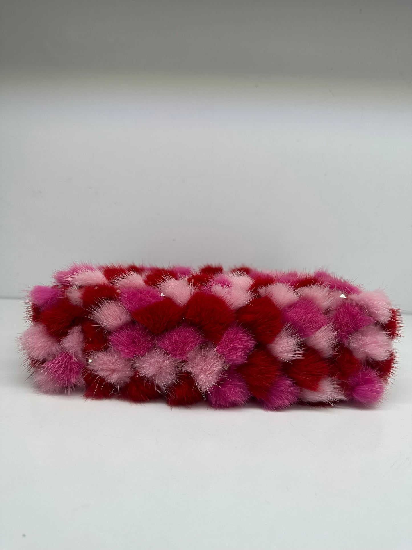 Valentino Pink Mink Pom Pom Crossbody Bag