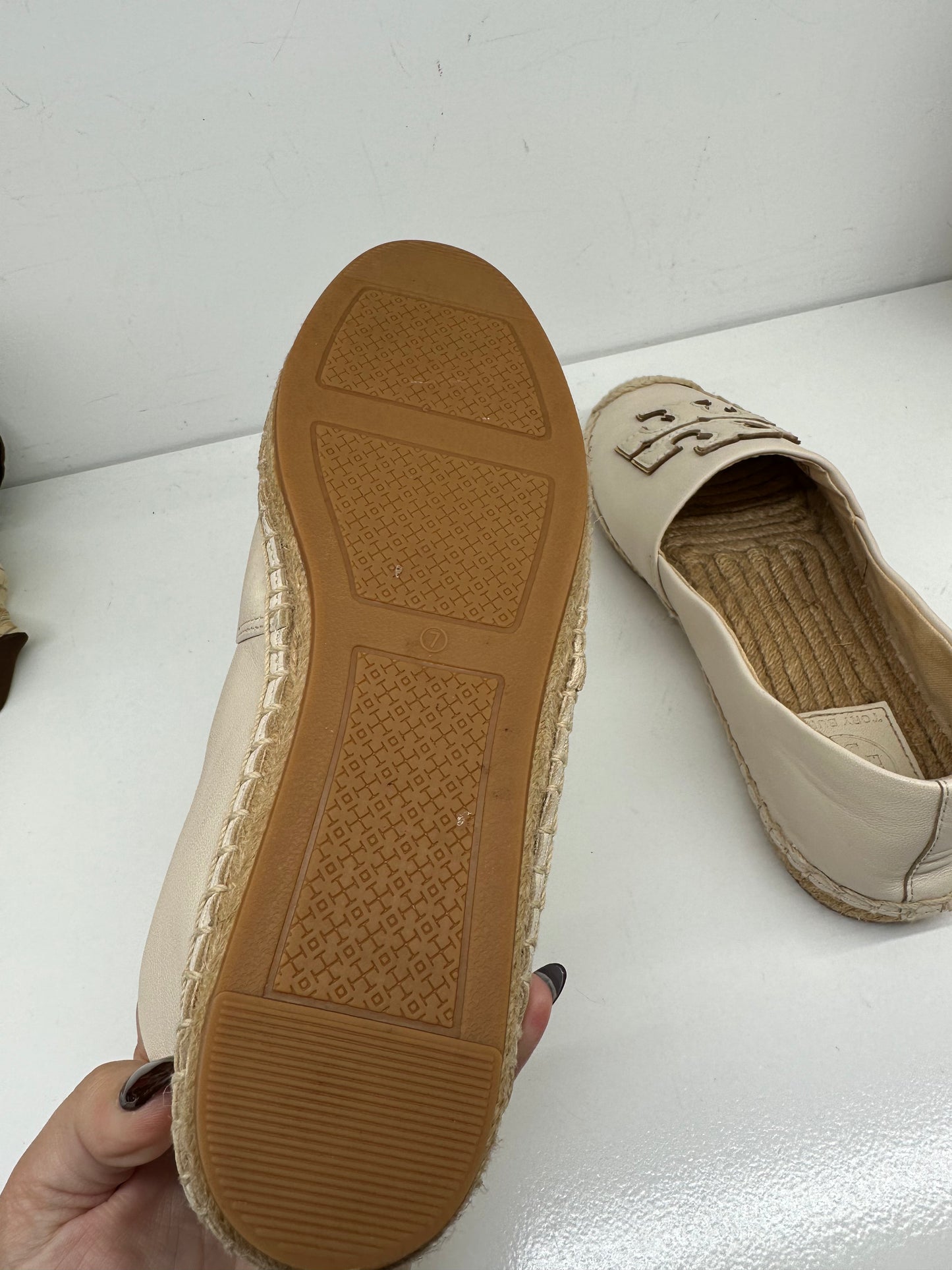 Tory Burch white espadrilles