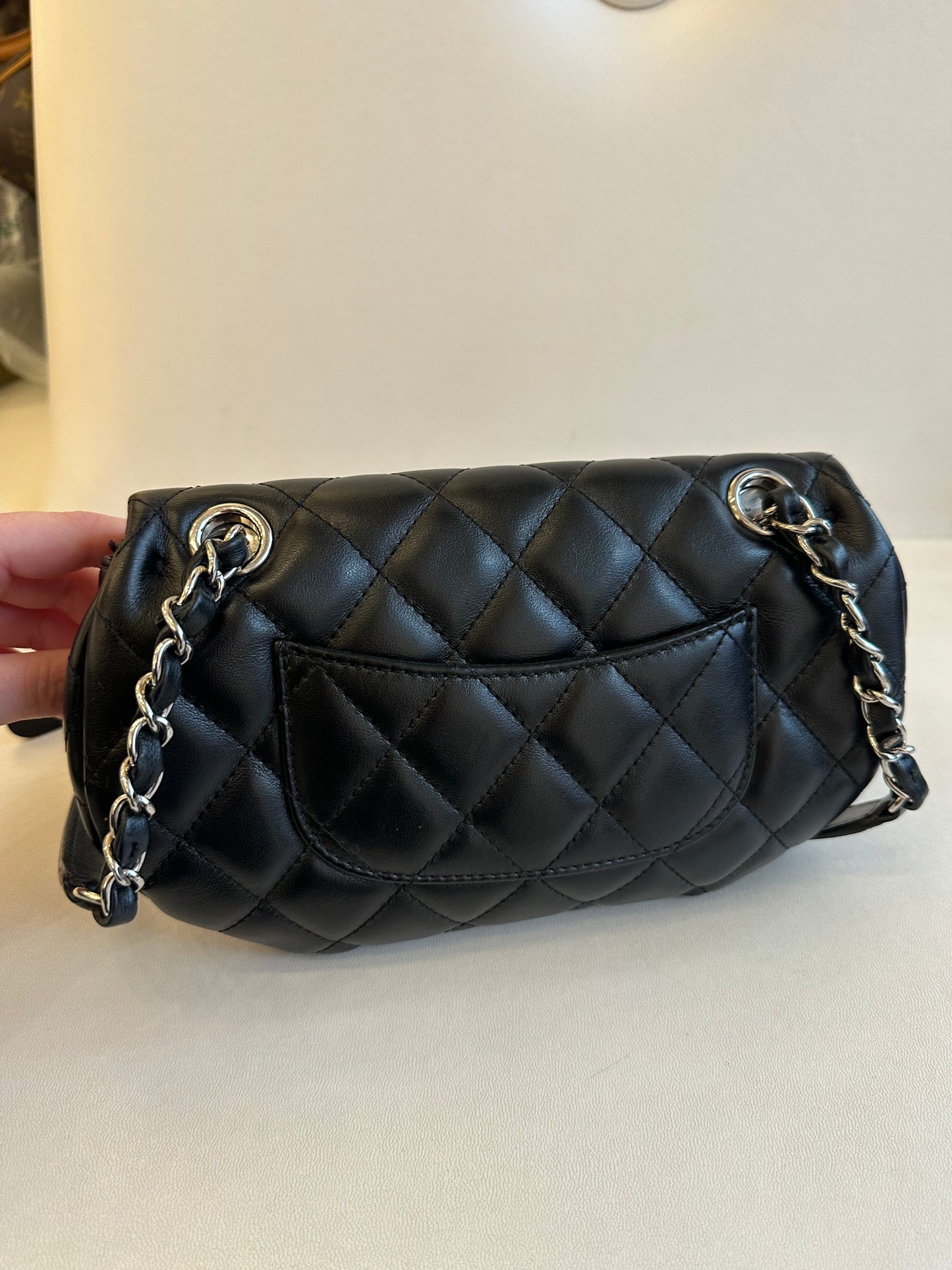 Chanel Black Lambskin Bum Bag SHW