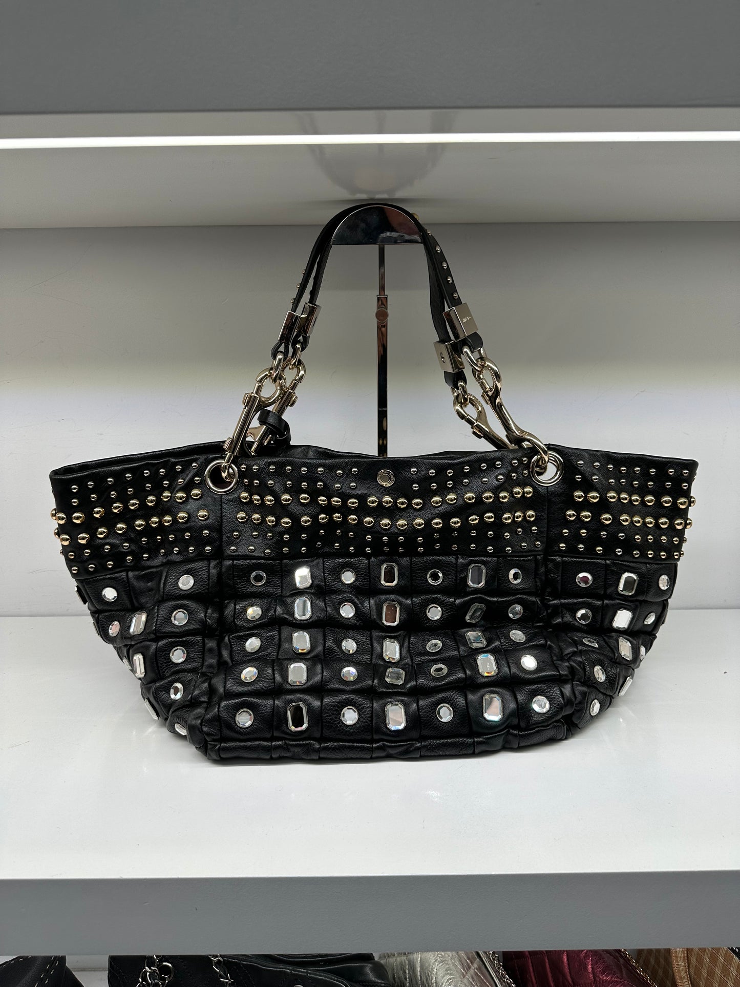Jimmy Choo Leather Lohla Jewel Bag