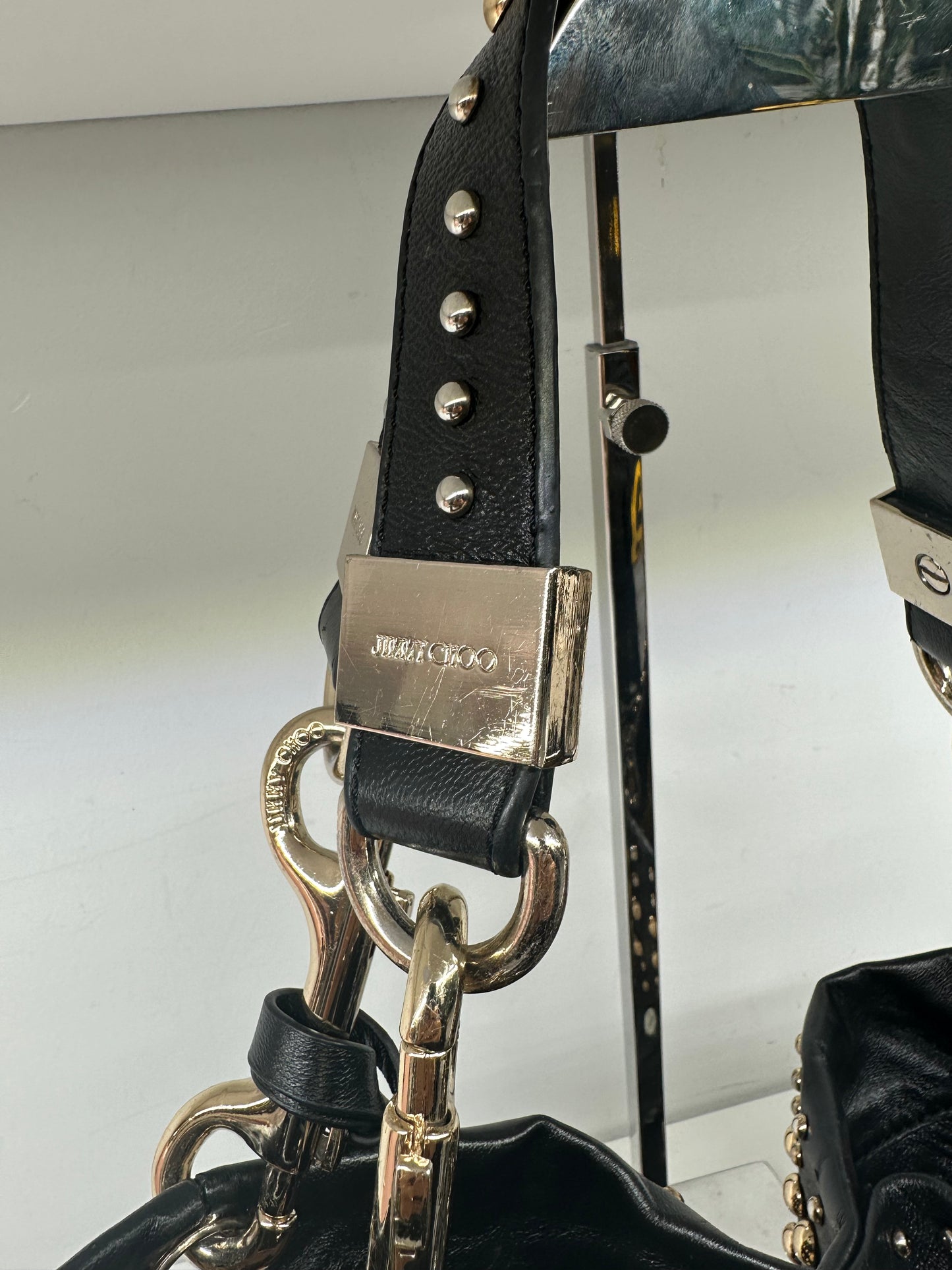 Jimmy Choo Leather Lohla Jewel Bag