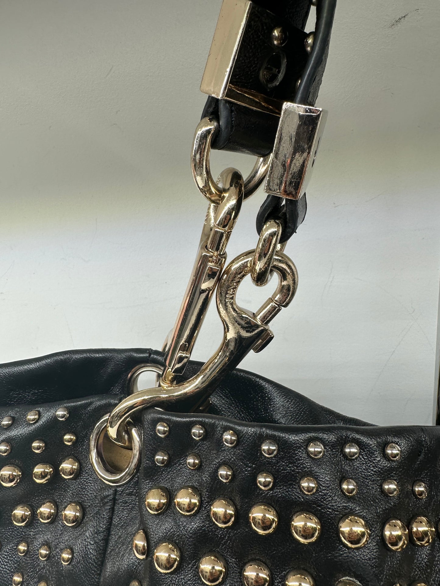 Jimmy Choo Leather Lohla Jewel Bag