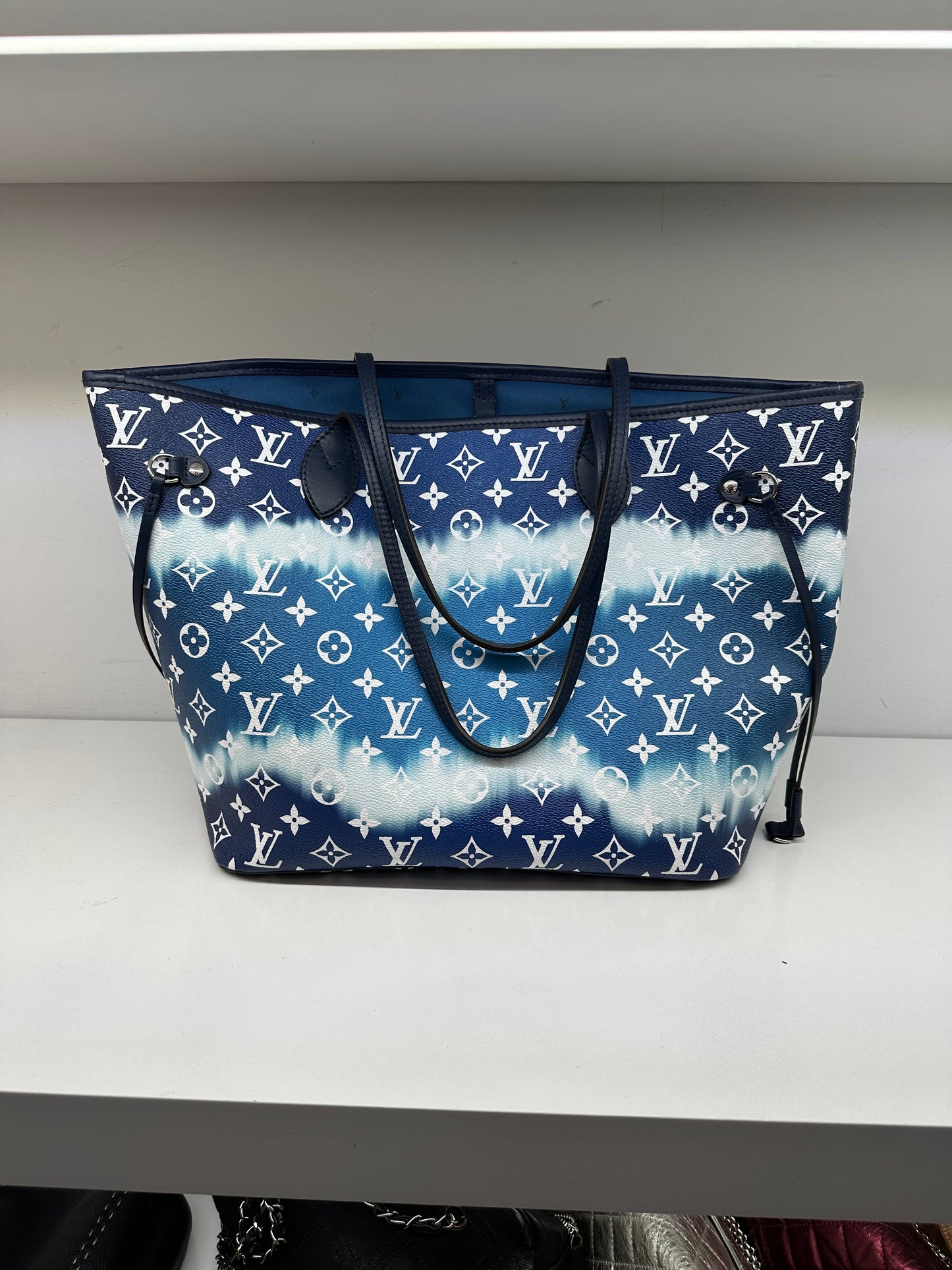 Louis Vuitton Monogram Escale Neverfull MM Blue