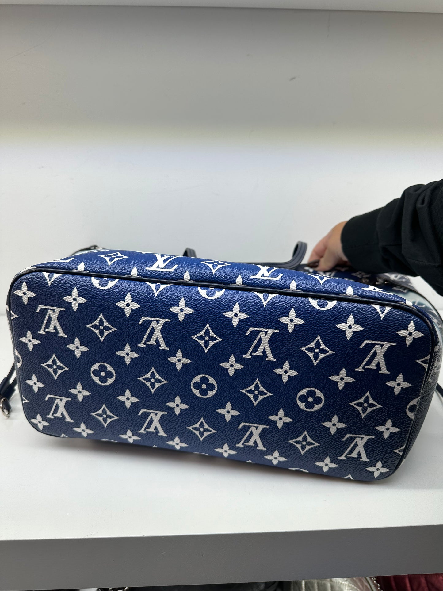 Louis Vuitton Monogram Escale Neverfull MM Blue