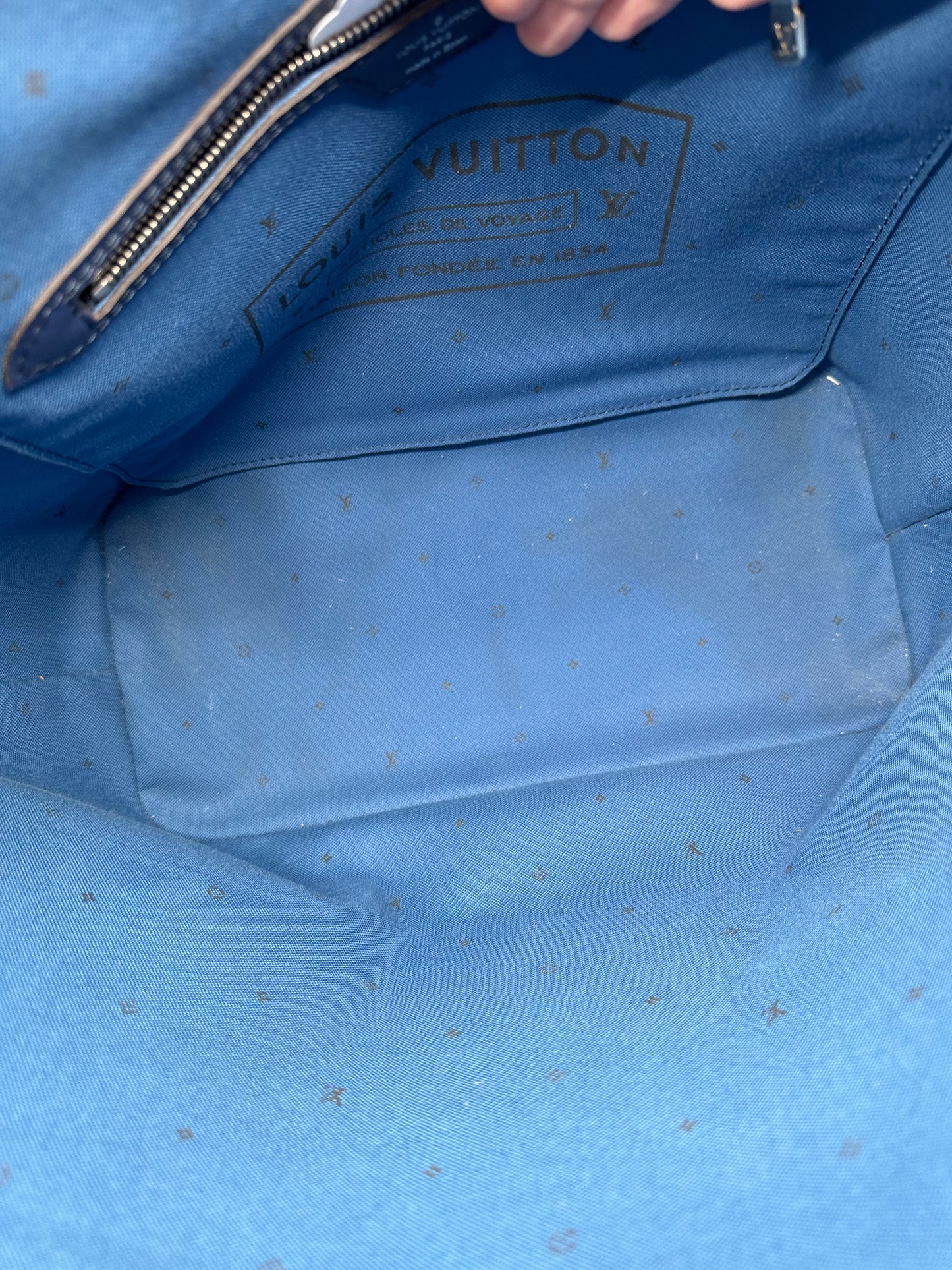 Louis Vuitton Monogram Escale Neverfull MM Blue