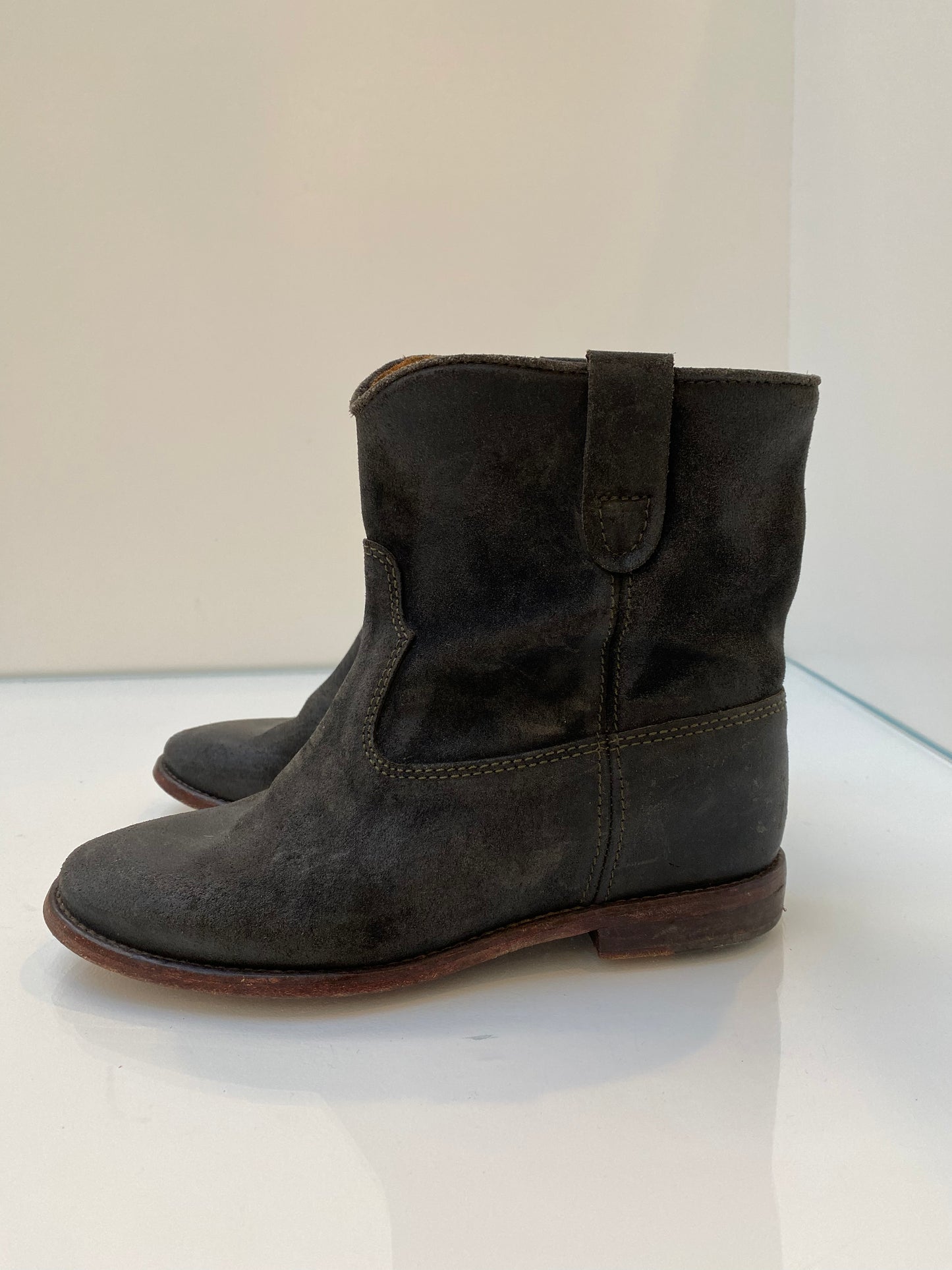 Isabel Marant Grey Suede Boots, 37