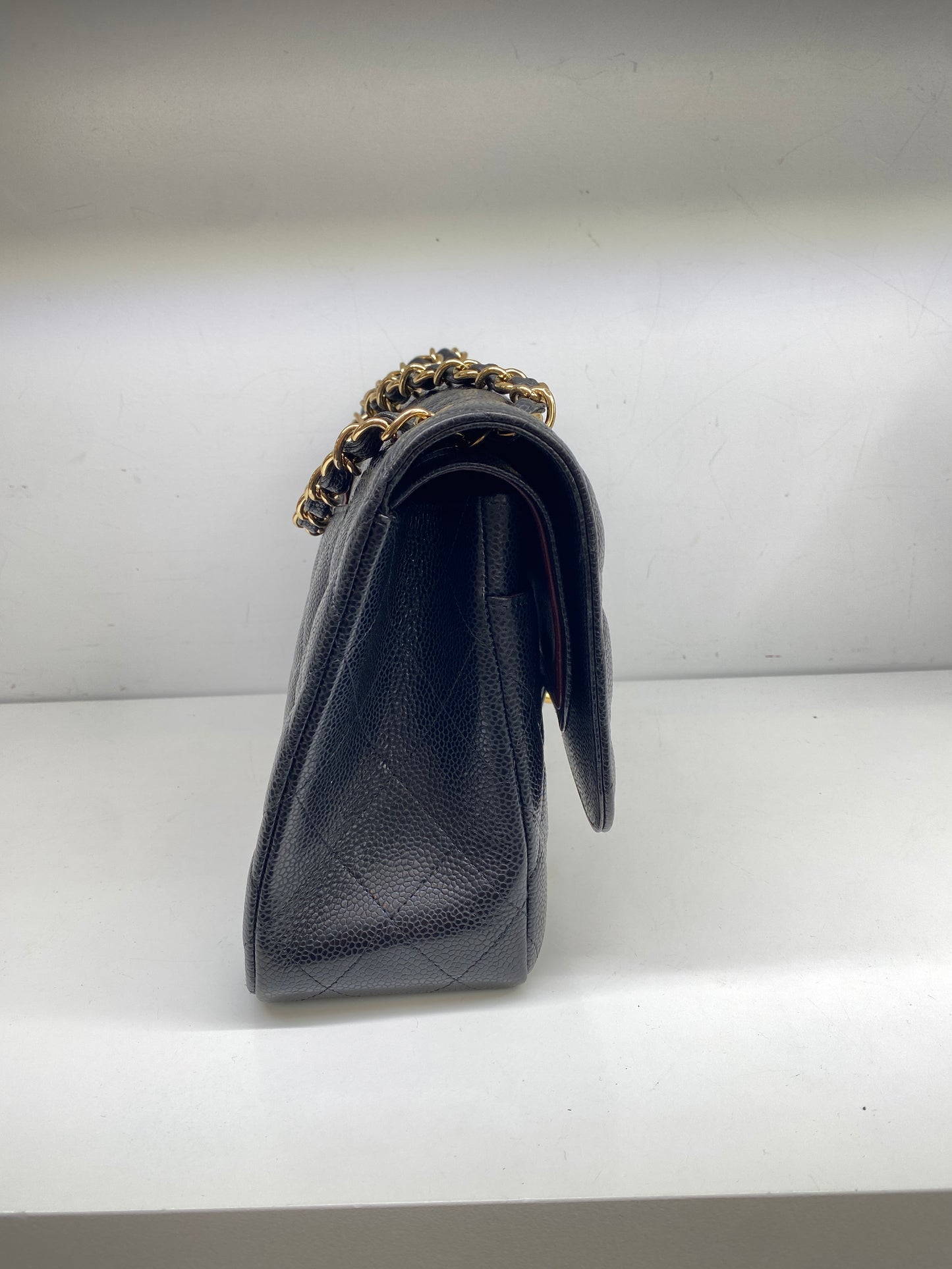 Chanel Jumbo Double Flap Black Caviar GHW