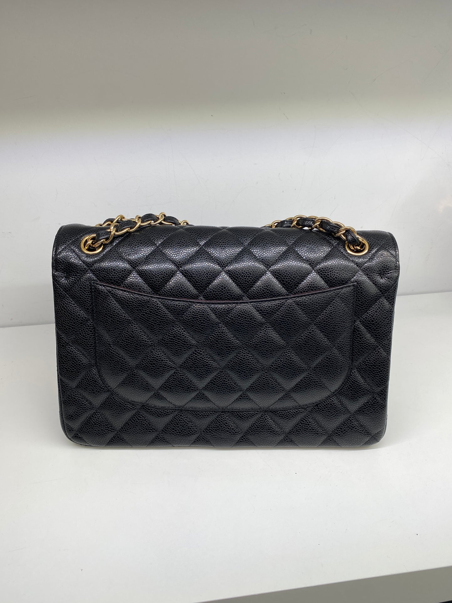 Chanel Jumbo Double Flap Black Caviar GHW