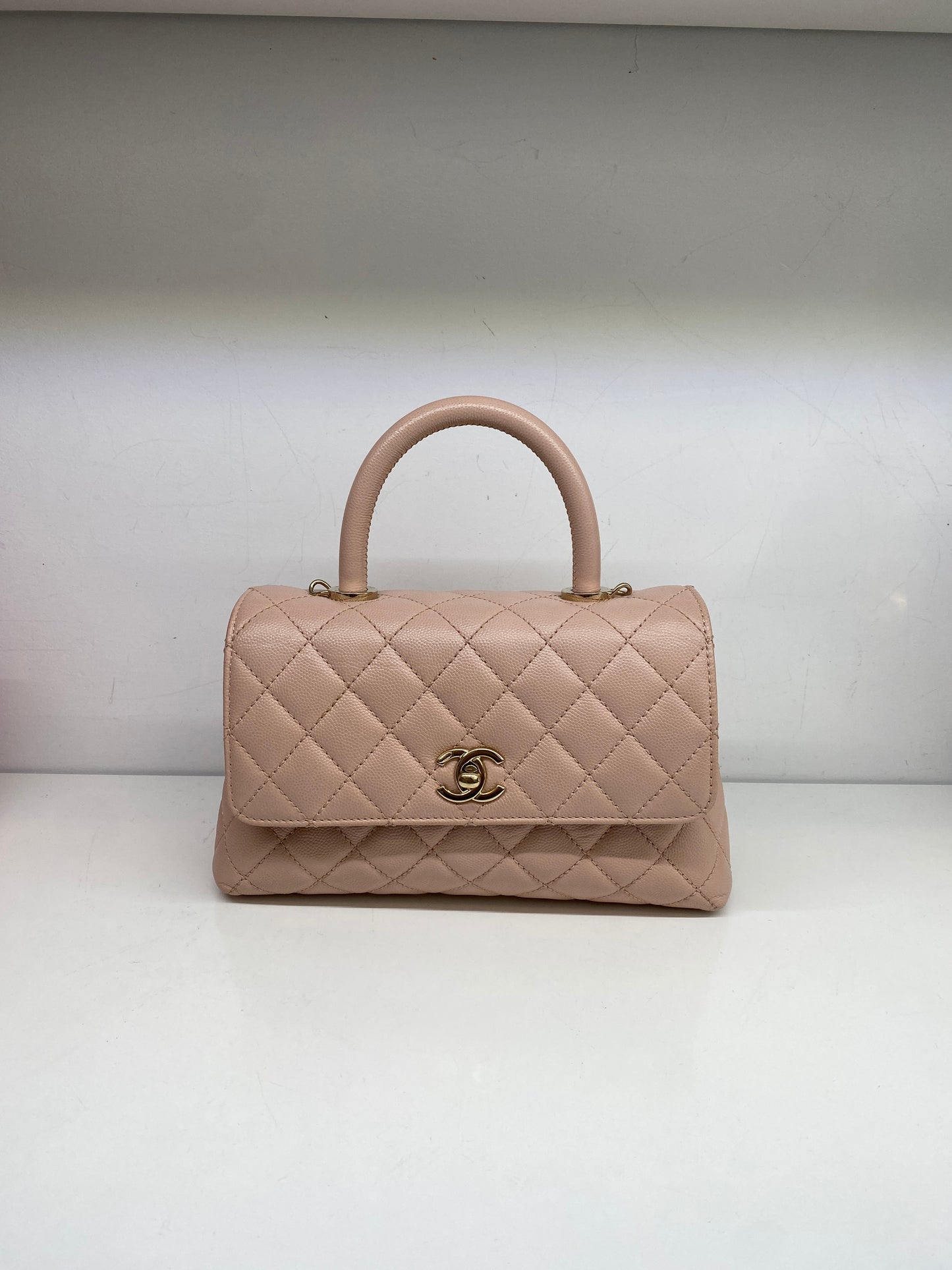Chanel Coco Handle Small Light Pink GHW