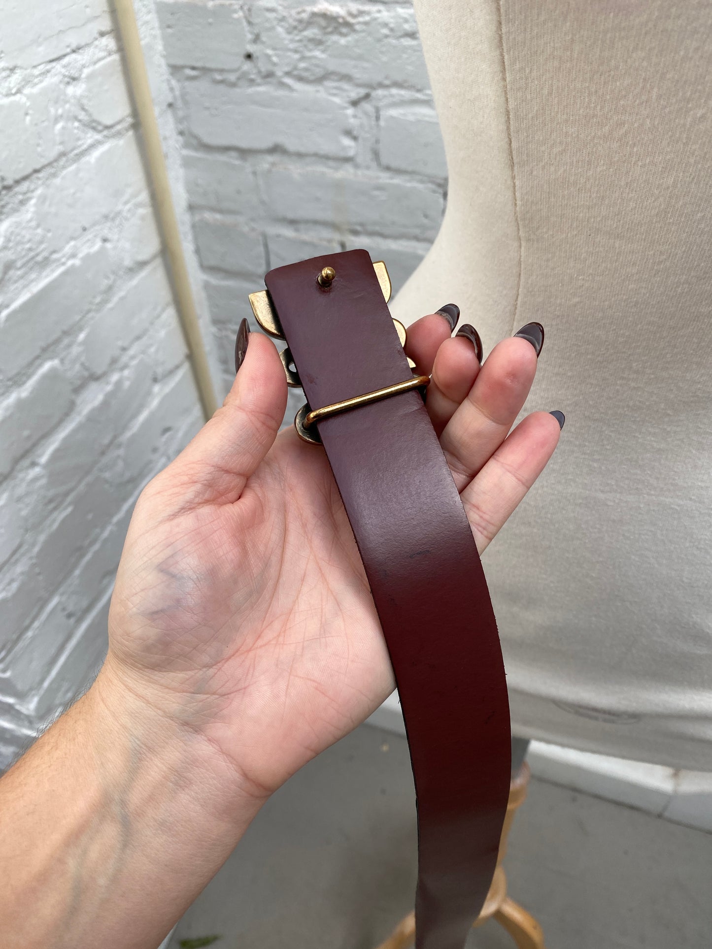 Dolce & Gabbana black belt with GHW